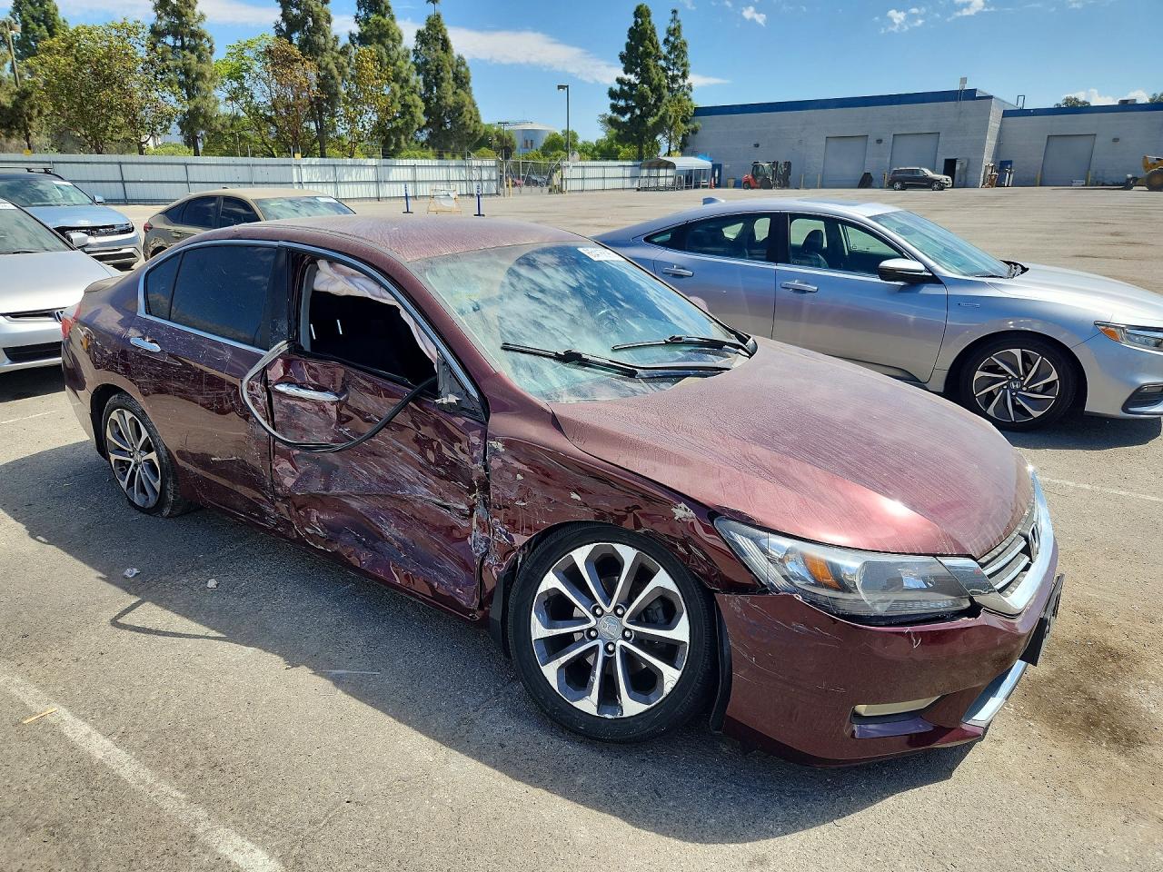 2013 Honda Accord Sport Burgundy vin: 1HGCR2F56DA253178