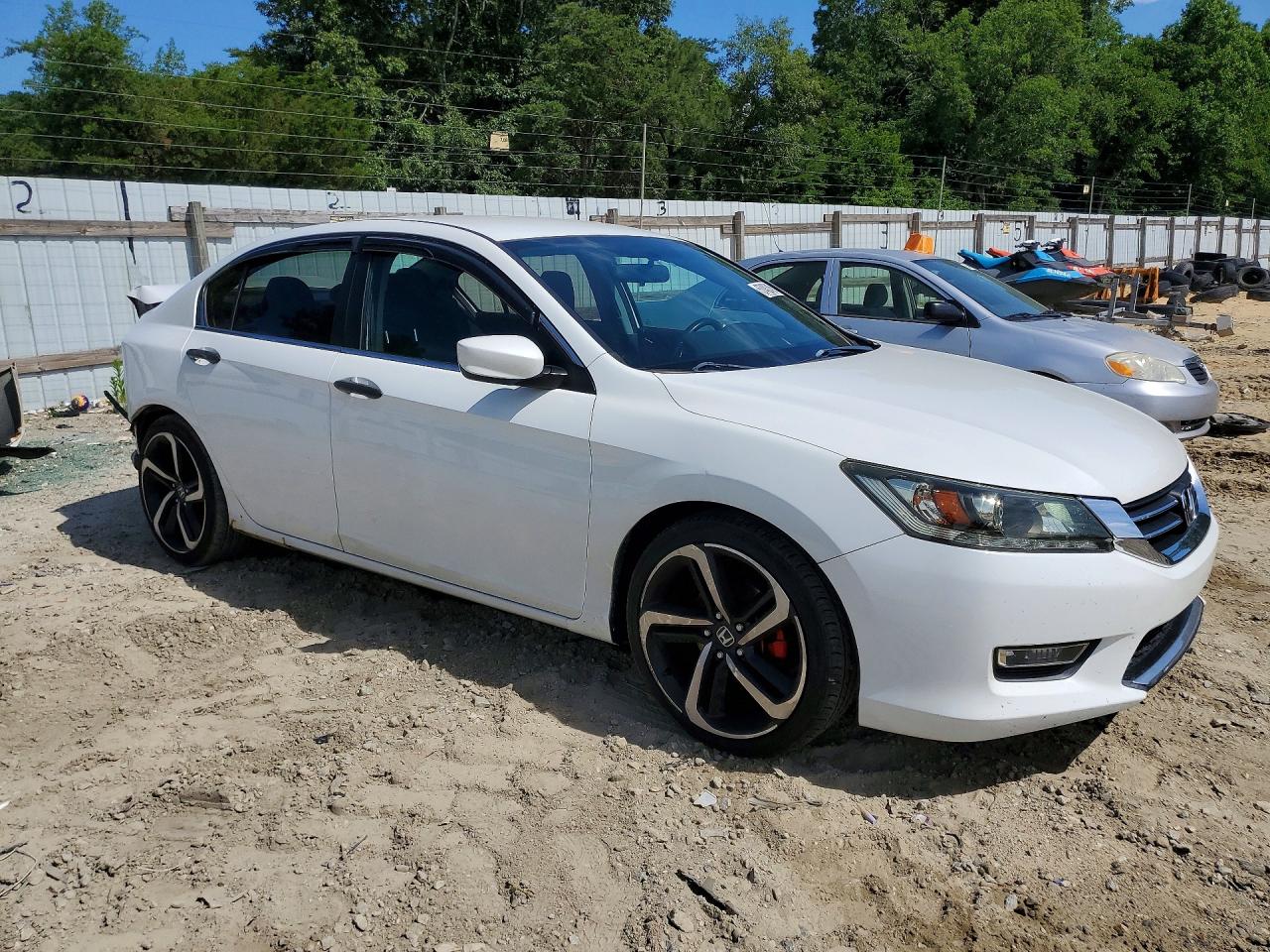 2013 Honda Accord Sport White vin: 1HGCR2F56DA278713