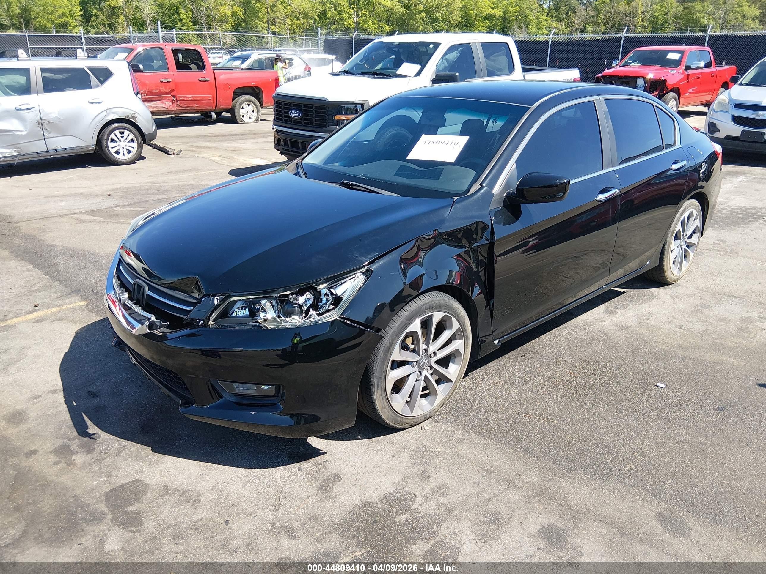 2014 Honda Accord Sport Black vin: 1HGCR2F56EA021634