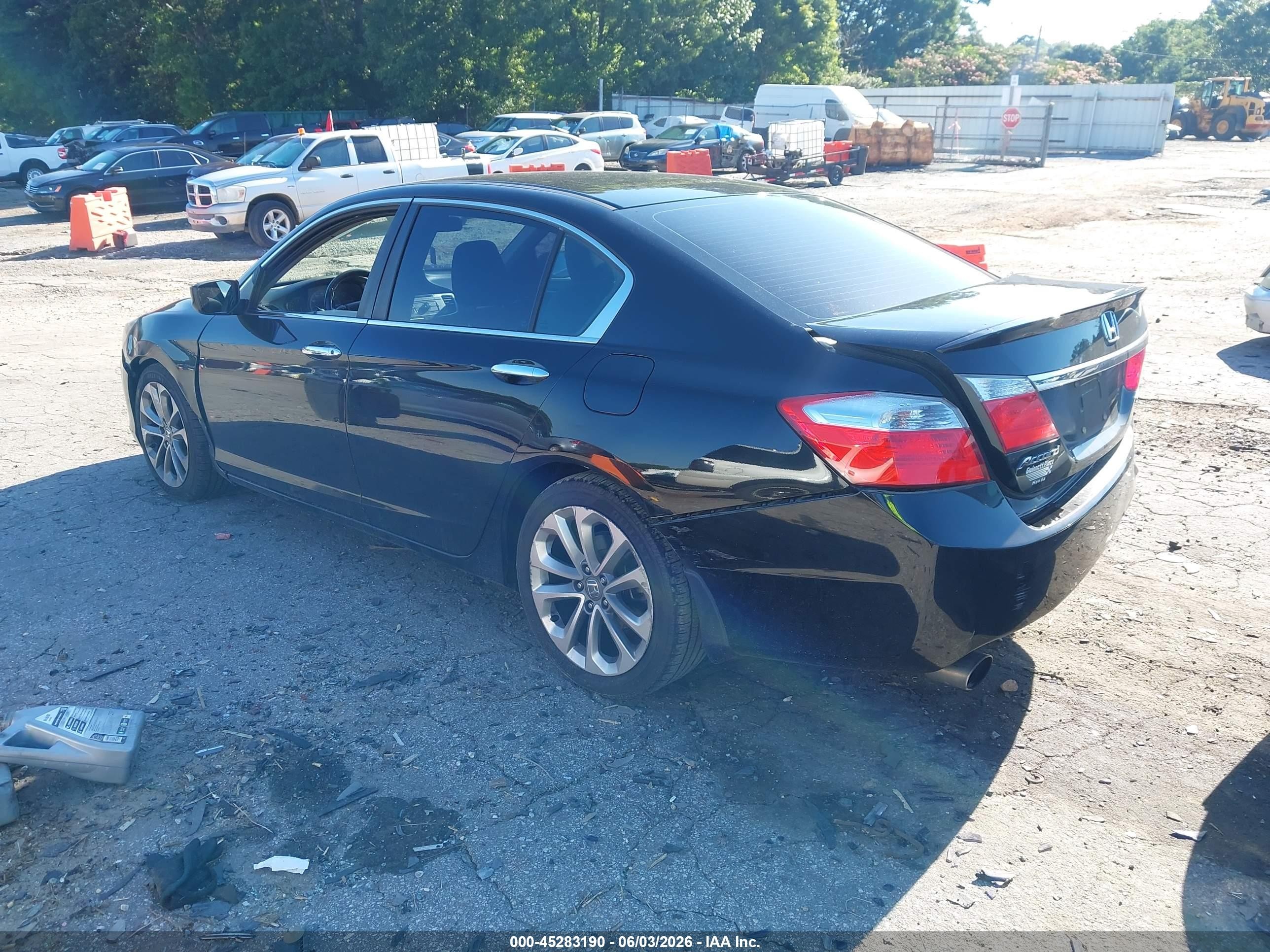 2014 Honda Accord Sport Black vin: 1HGCR2F56EA046971