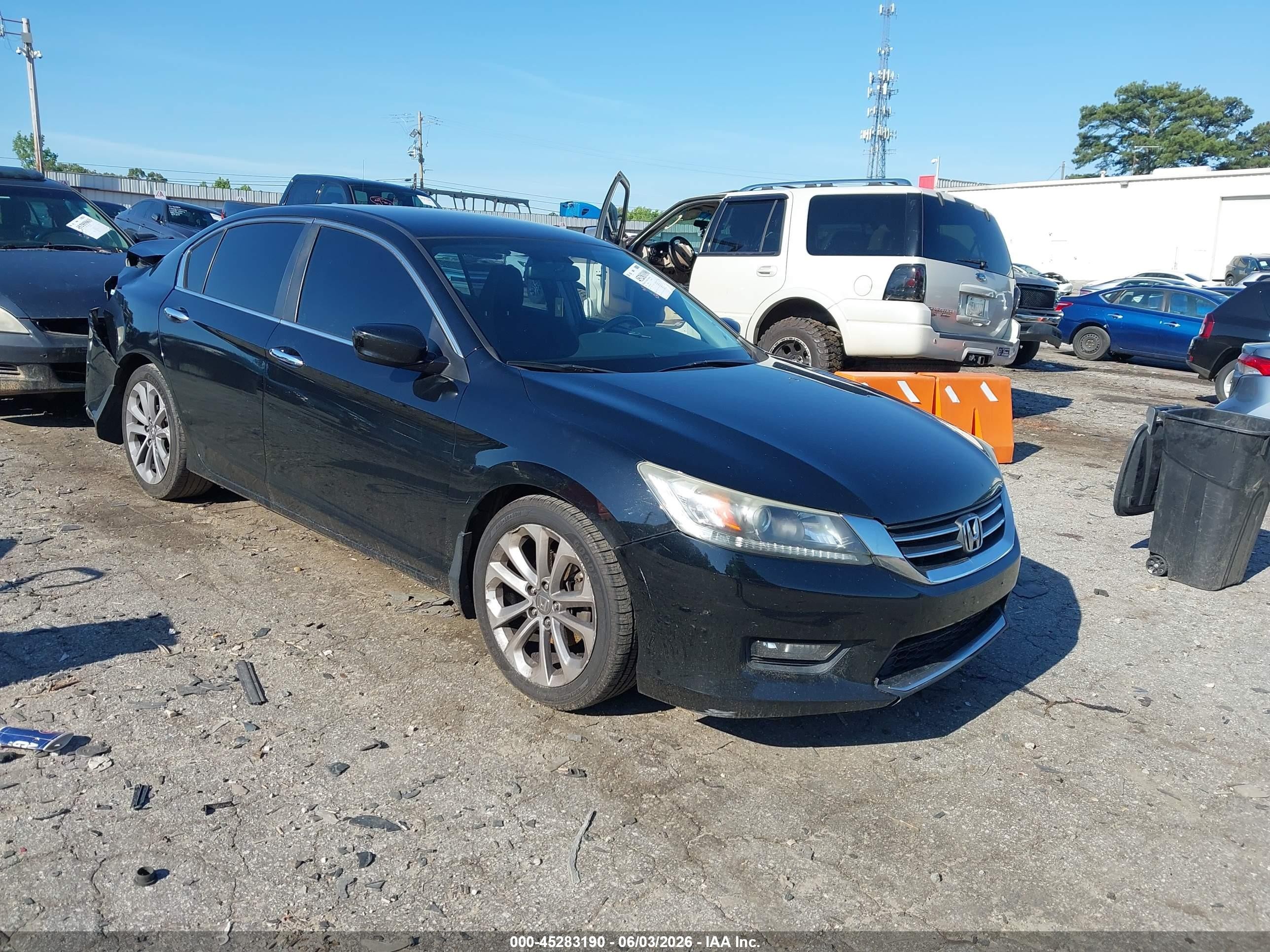 2014 Honda Accord Sport Black vin: 1HGCR2F56EA046971