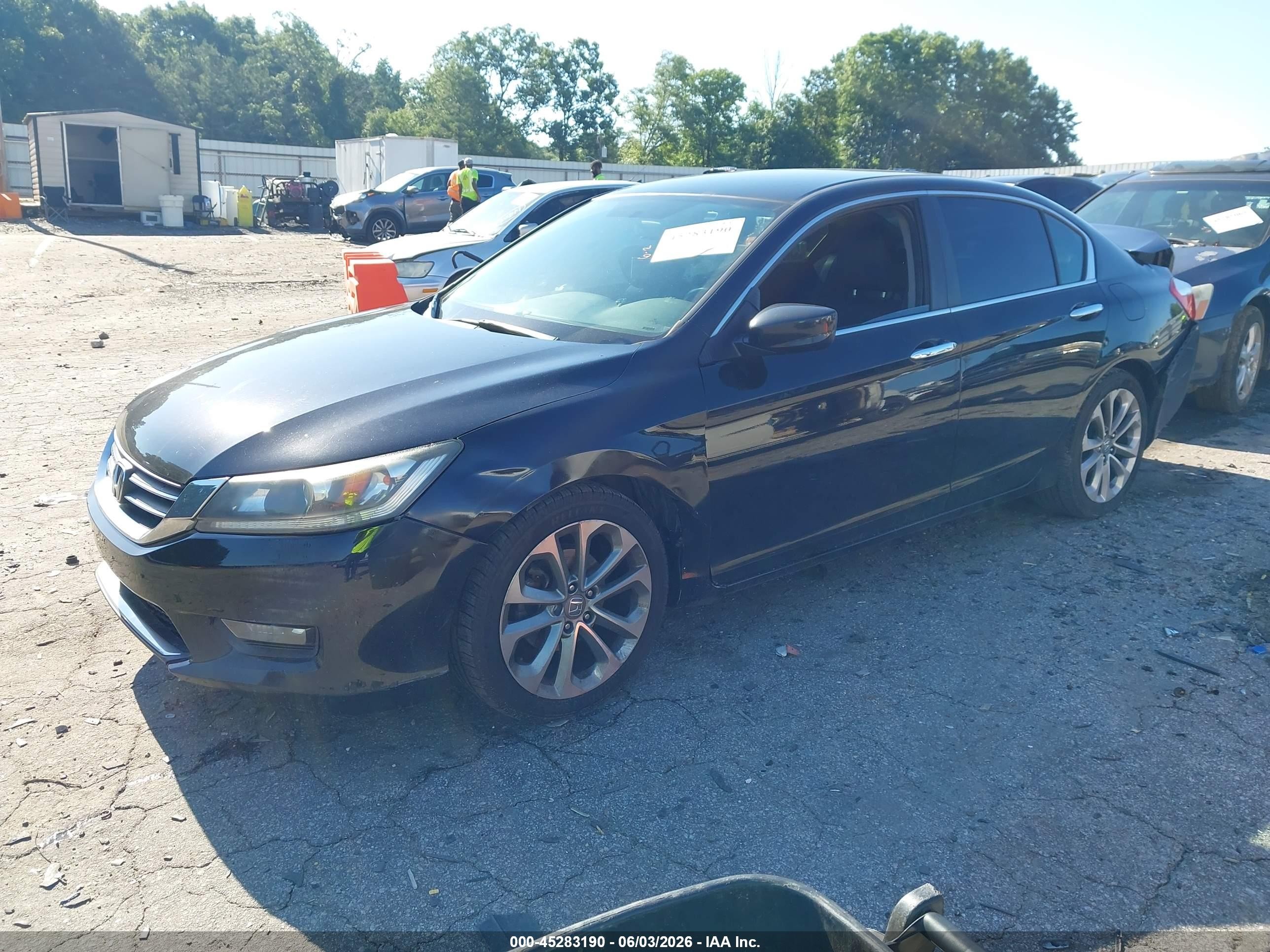 2014 Honda Accord Sport Black vin: 1HGCR2F56EA046971