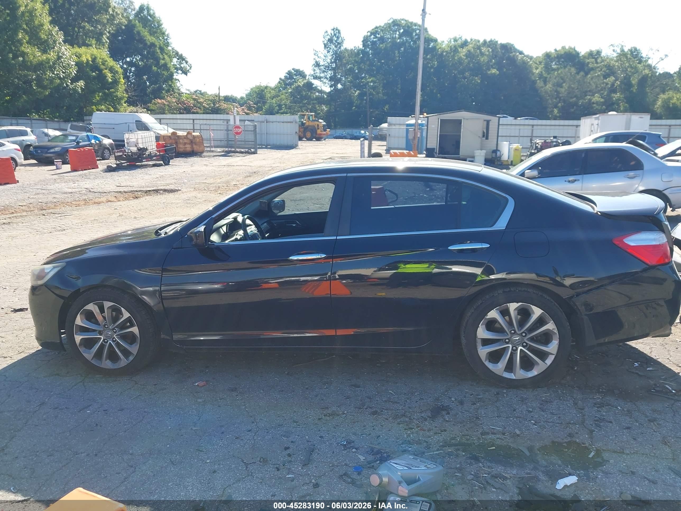 2014 Honda Accord Sport Black vin: 1HGCR2F56EA046971