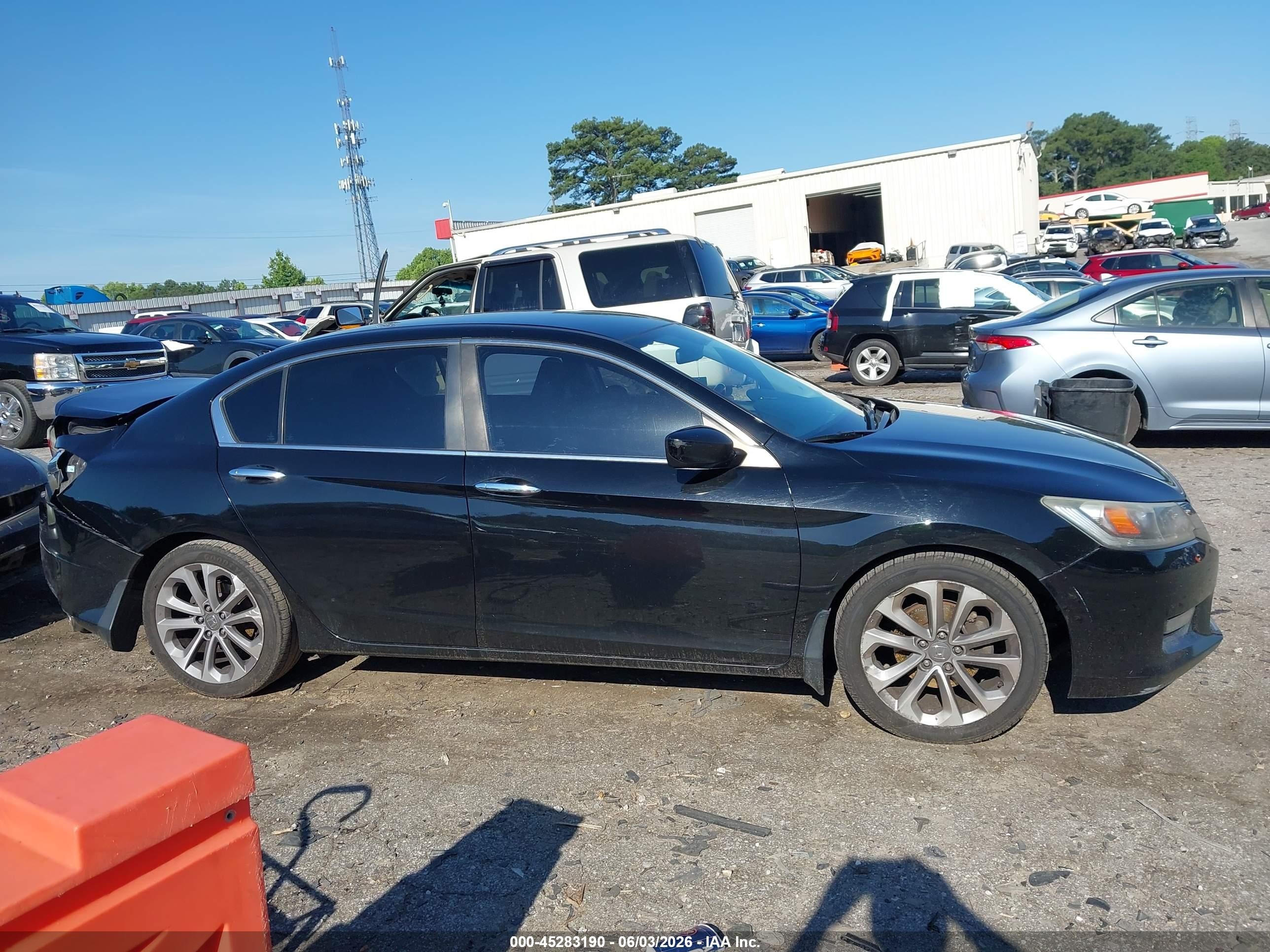 2014 Honda Accord Sport Black vin: 1HGCR2F56EA046971