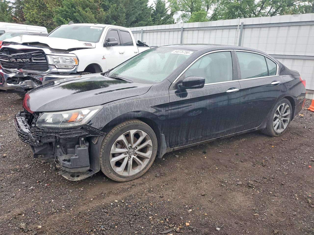 2014 Honda Accord Sport Черный vin: 1HGCR2F56EA067531