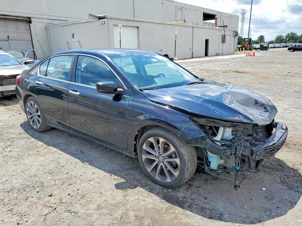 2014 Honda Accord Sport Черный vin: 1HGCR2F56EA145760