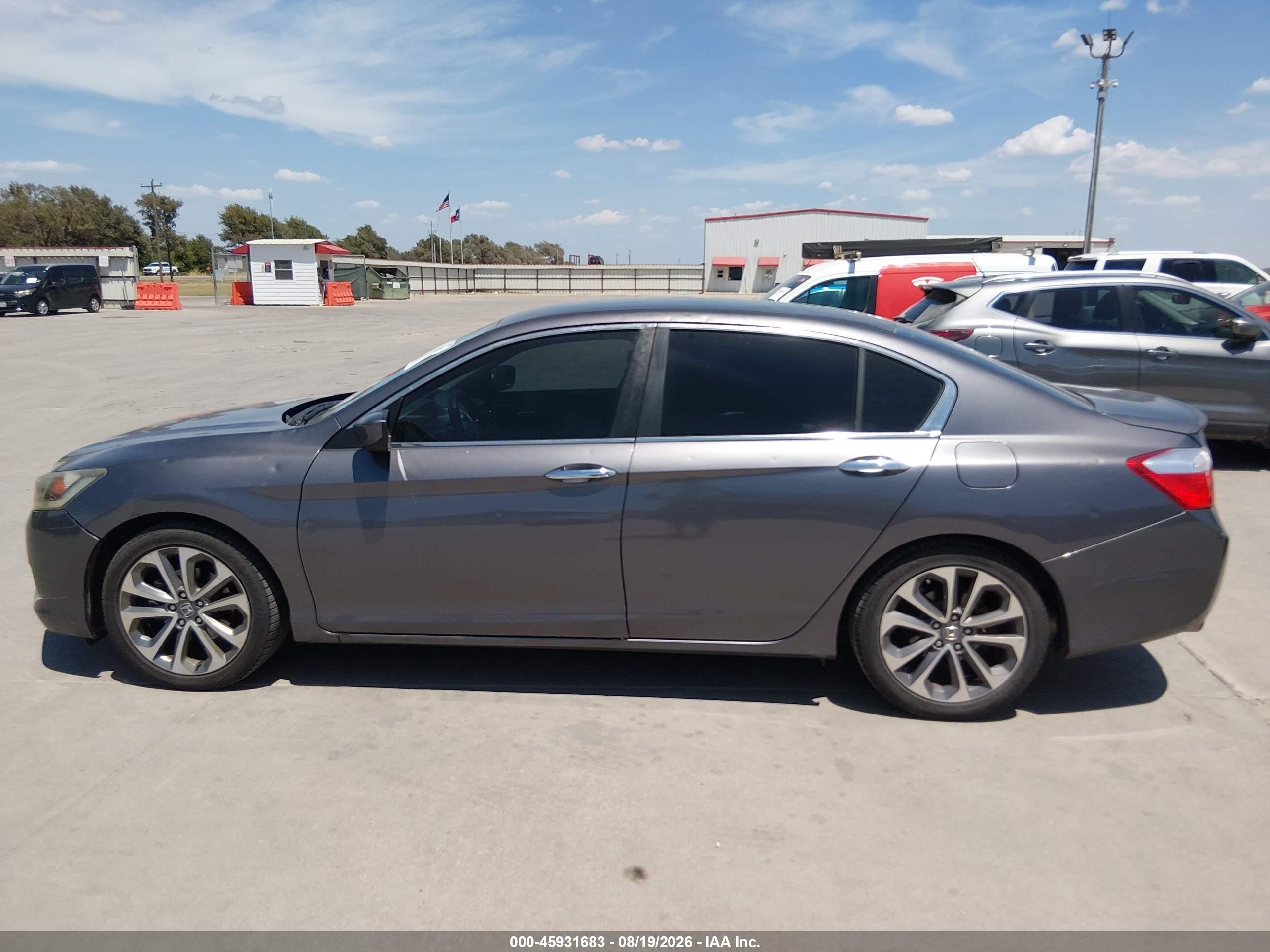 2014 Honda Accord Sport Gray vin: 1HGCR2F56EA274520