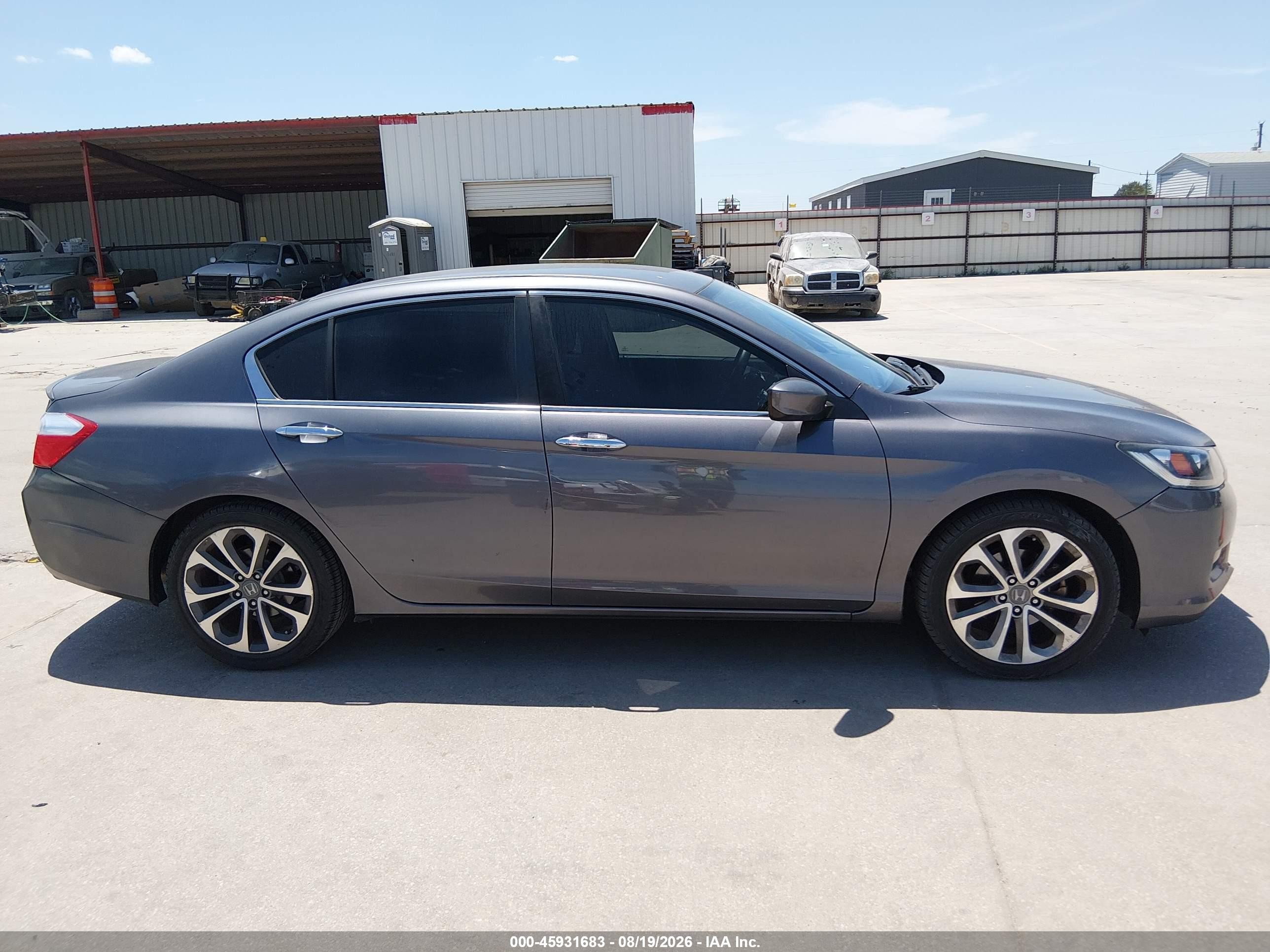2014 Honda Accord Sport Gray vin: 1HGCR2F56EA274520