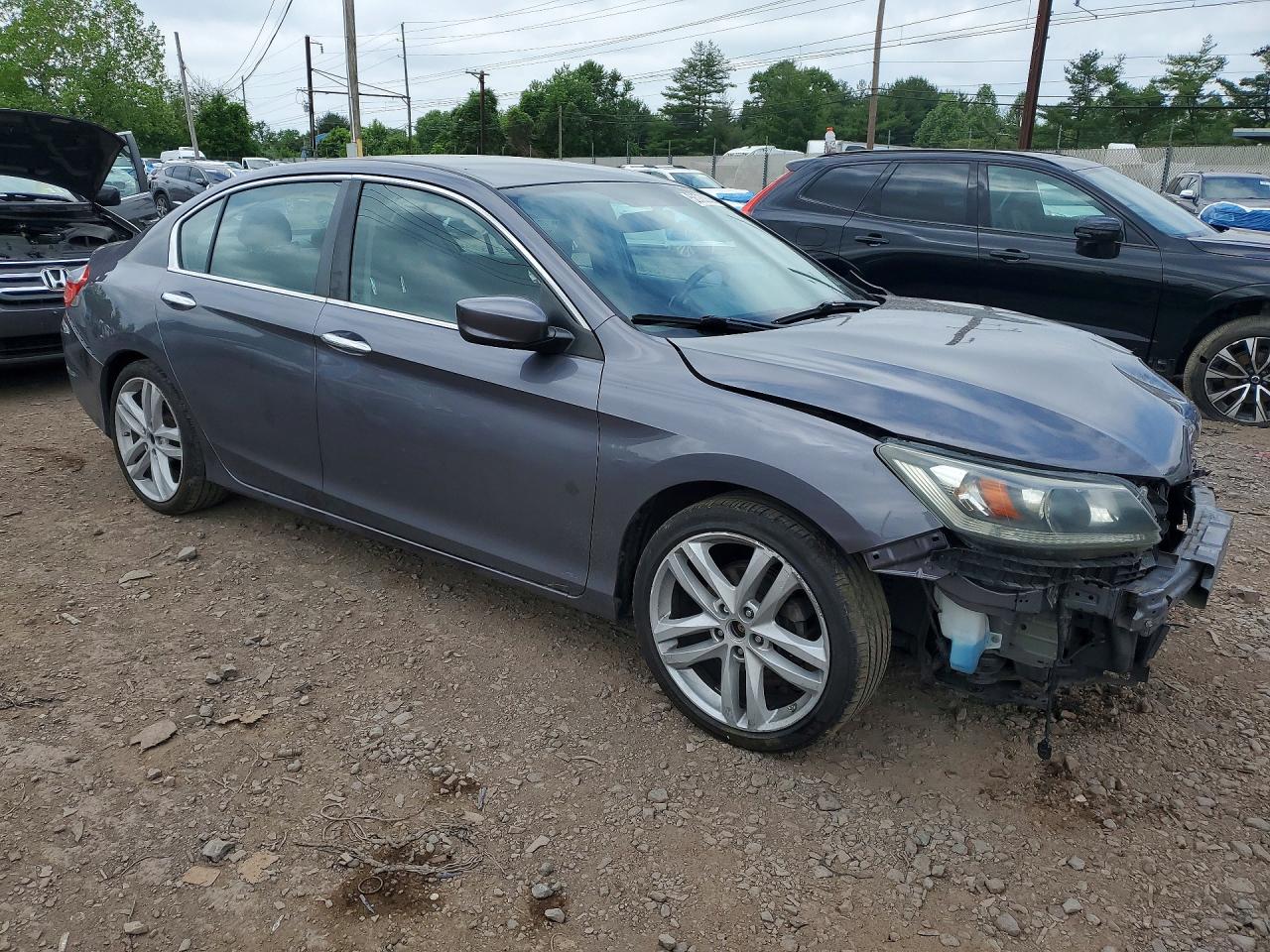 2014 Honda Accord Sport Gray vin: 1HGCR2F56EA276641