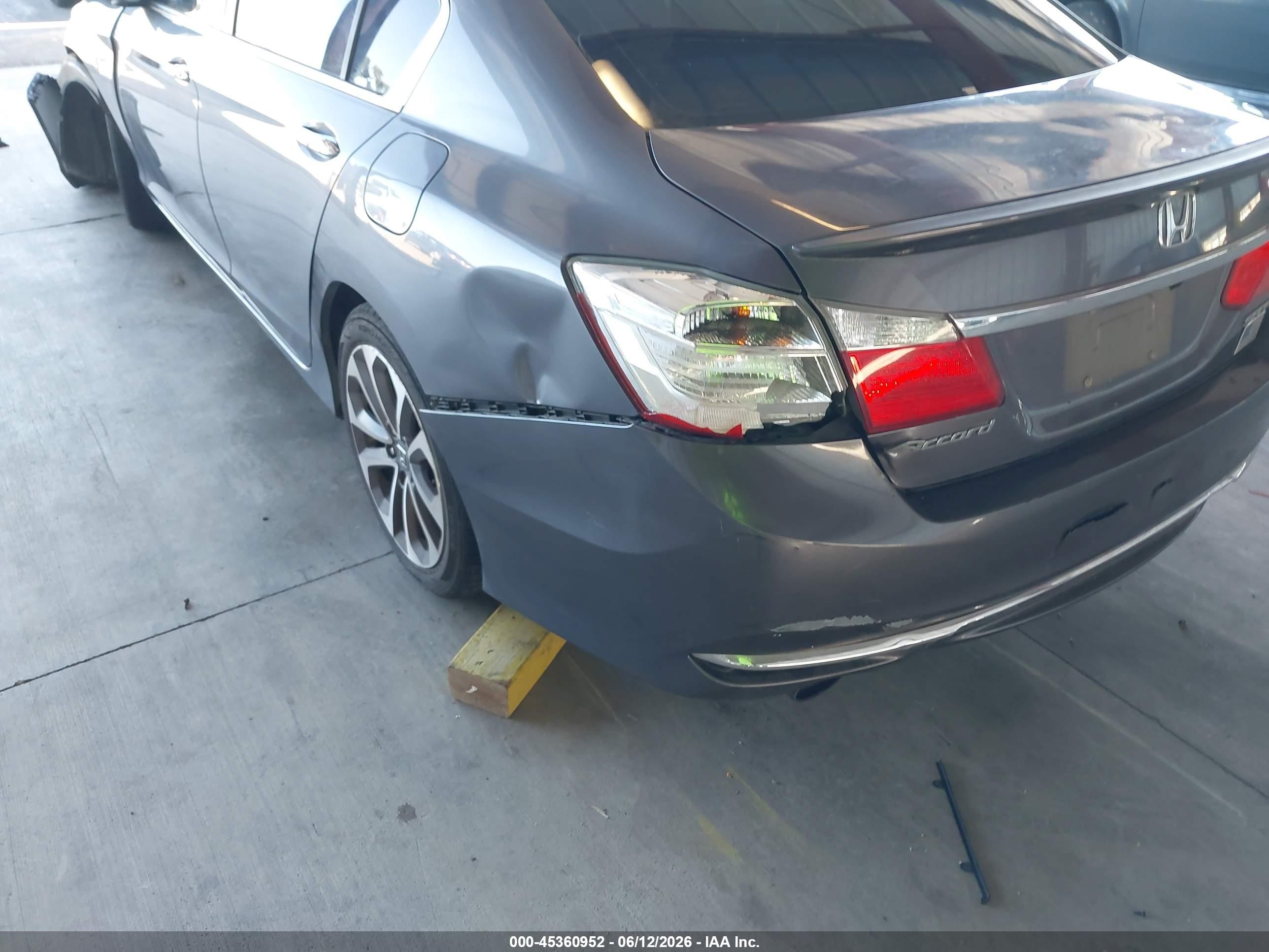 2014 Honda Accord Sport Серый vin: 1HGCR2F56EA296355