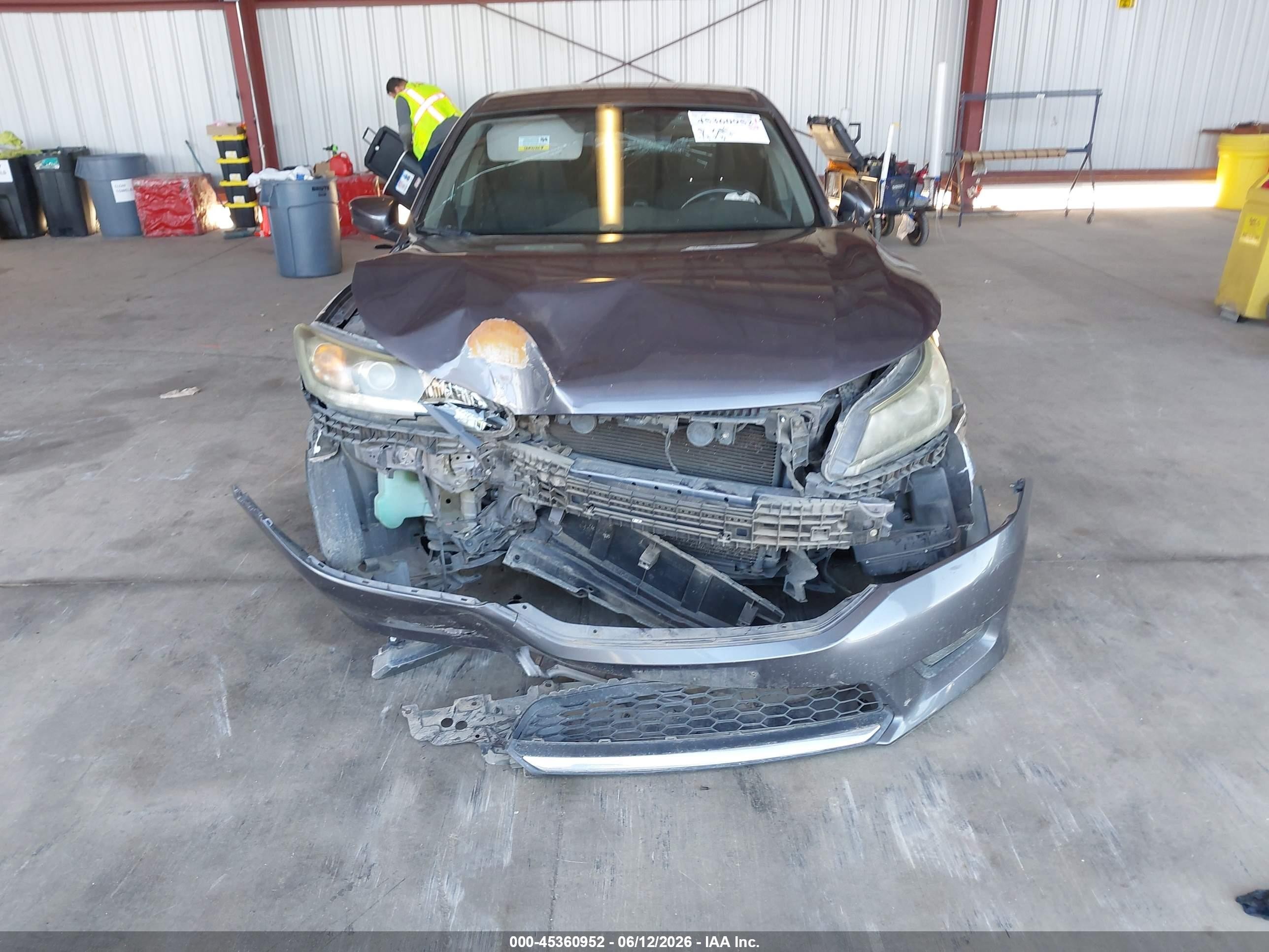 2014 Honda Accord Sport Серый vin: 1HGCR2F56EA296355