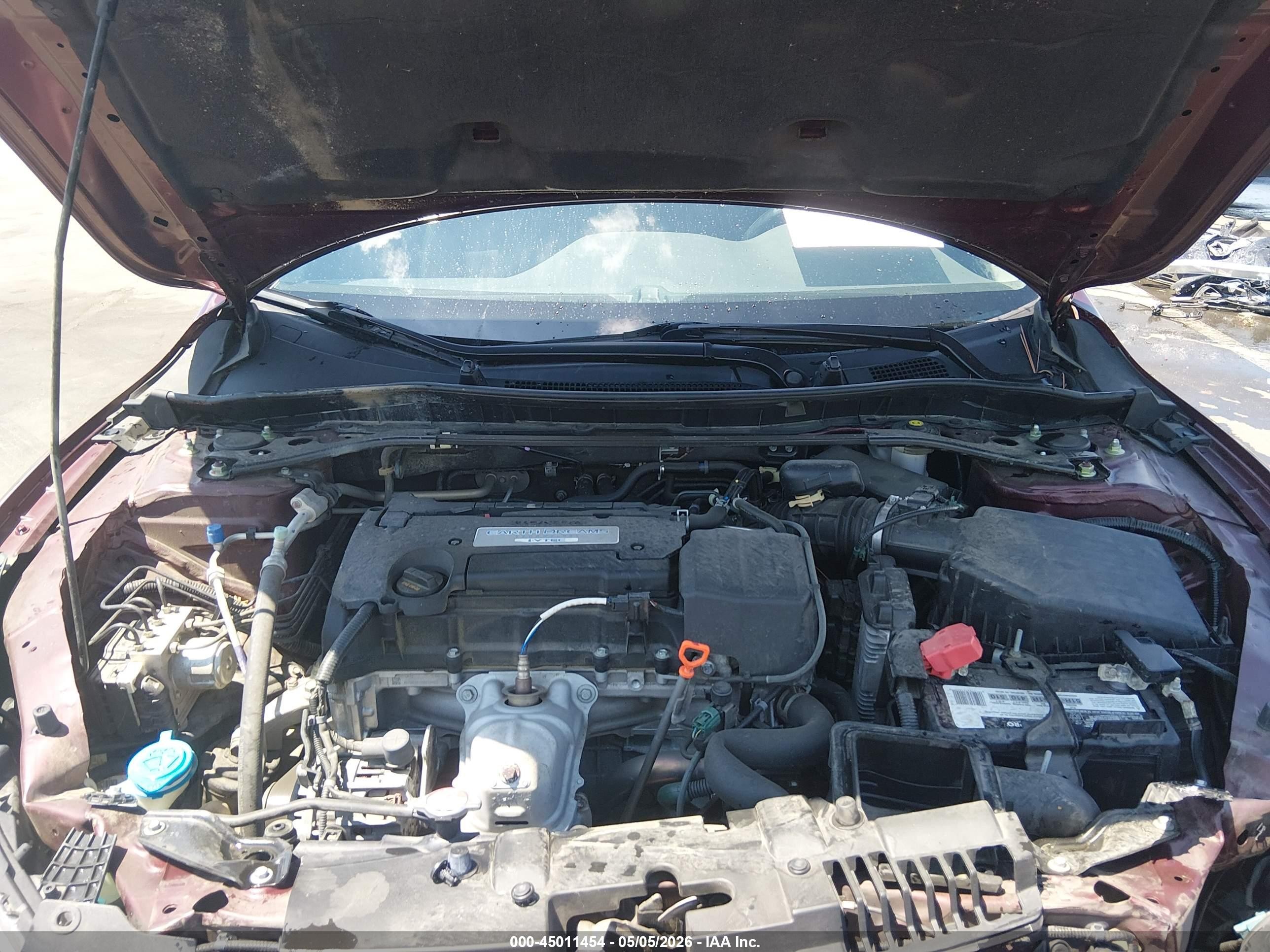 2015 Honda Accord Sport Burgundy vin: 1HGCR2F56FA024356