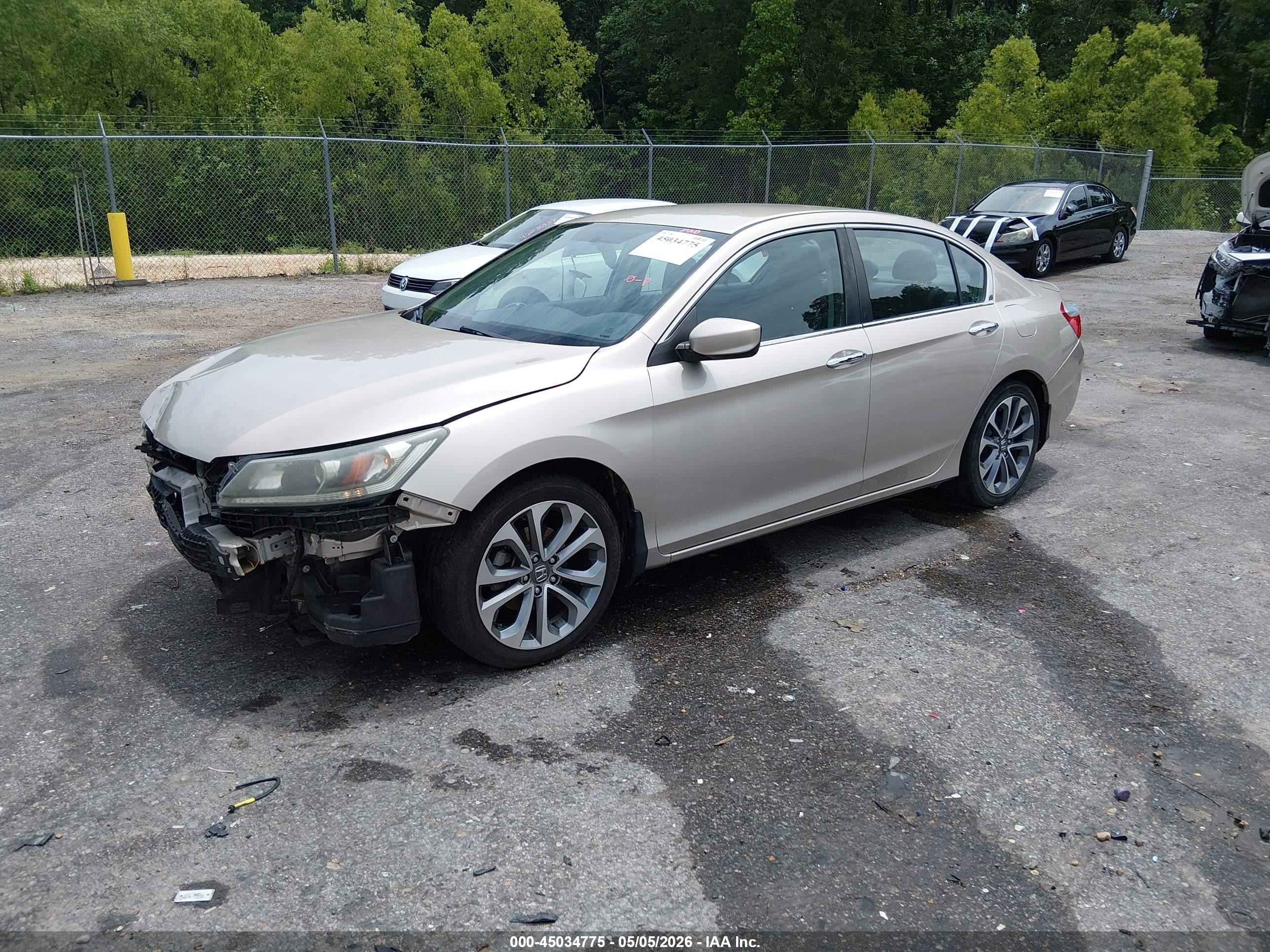 2015 Honda Accord Sport Золотой vin: 1HGCR2F56FA034238