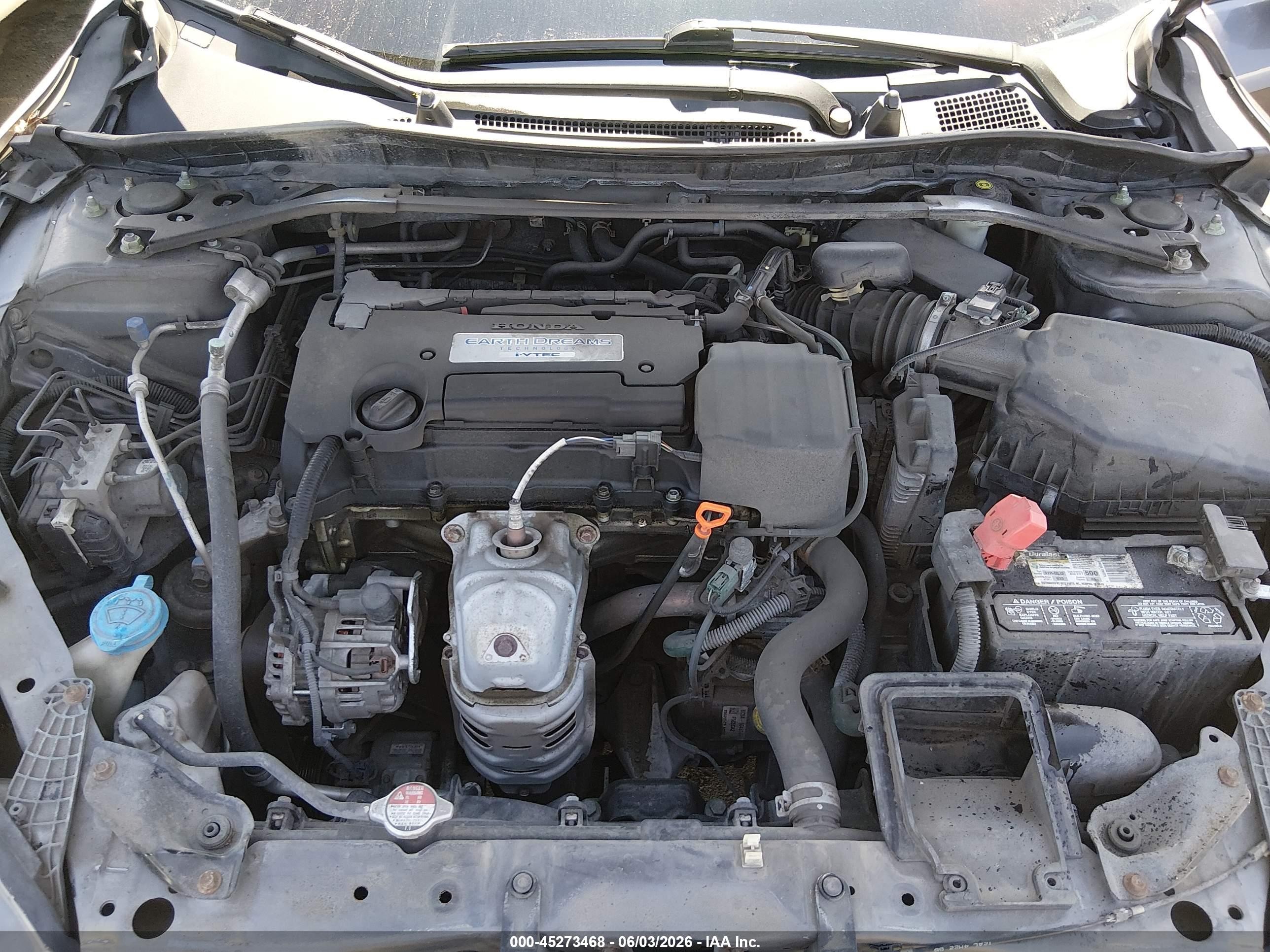2015 Honda Accord Sport Серый vin: 1HGCR2F56FA039228
