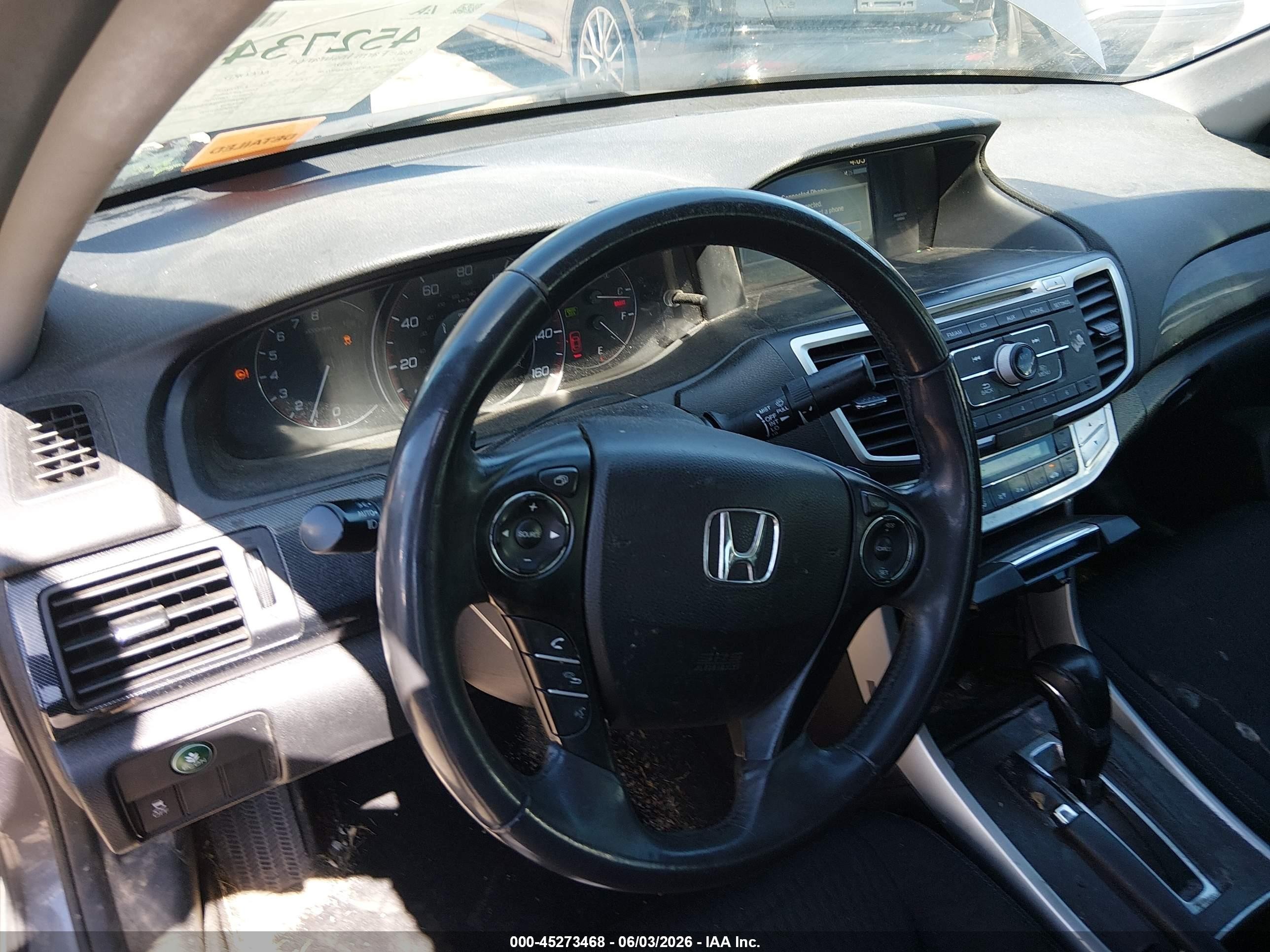2015 Honda Accord Sport Серый vin: 1HGCR2F56FA039228
