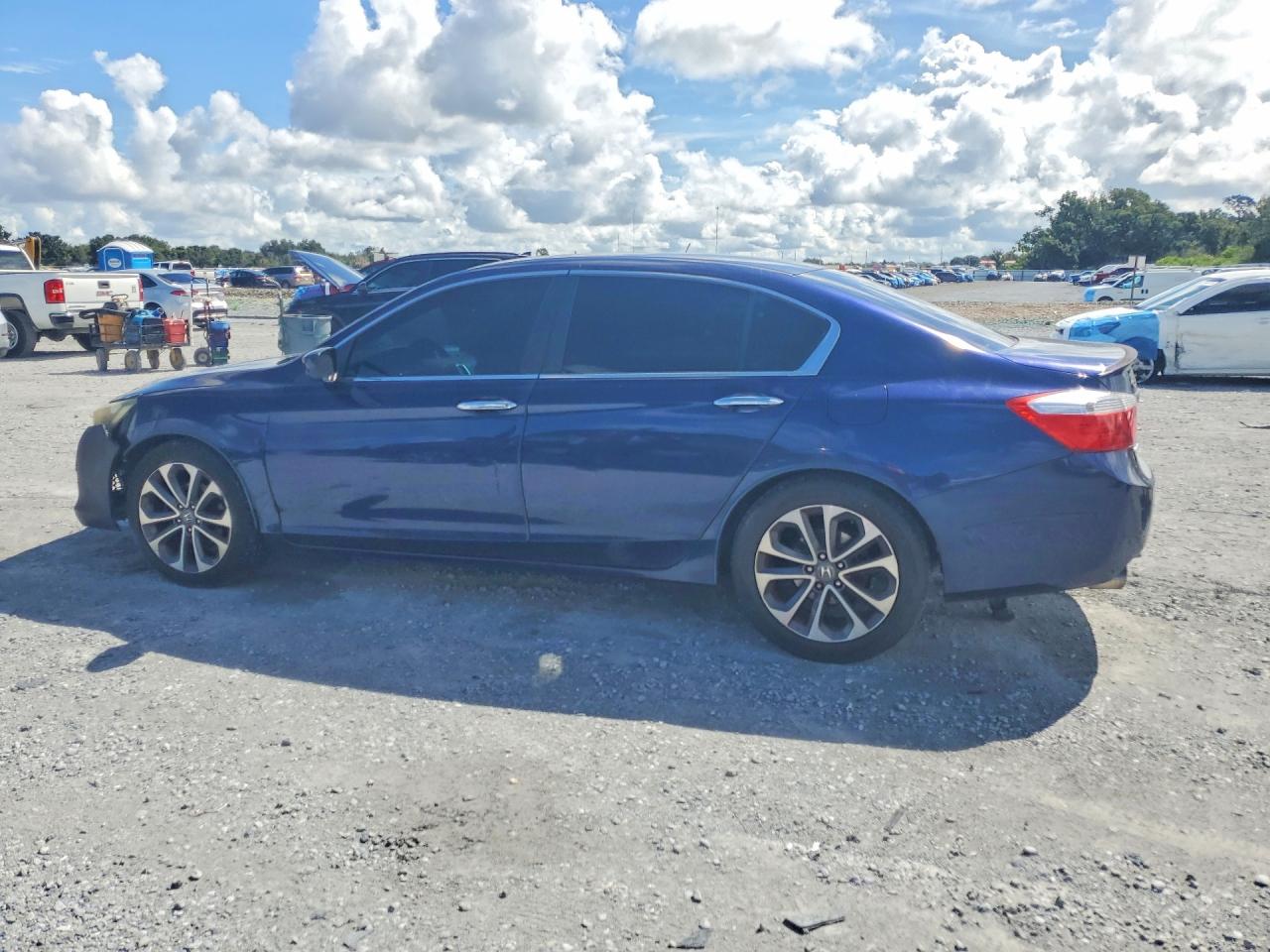 2015 Honda Accord Sport Blue vin: 1HGCR2F56FA044560