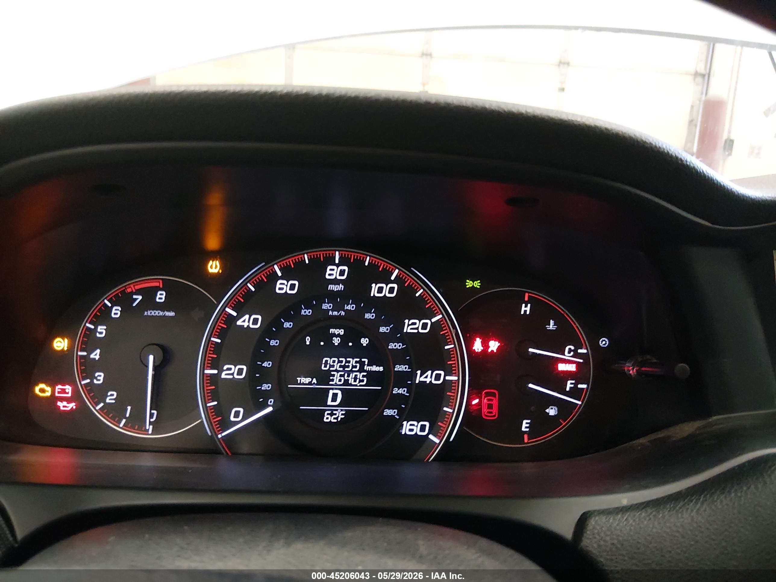 2015 Honda Accord Sport Белый vin: 1HGCR2F56FA052559