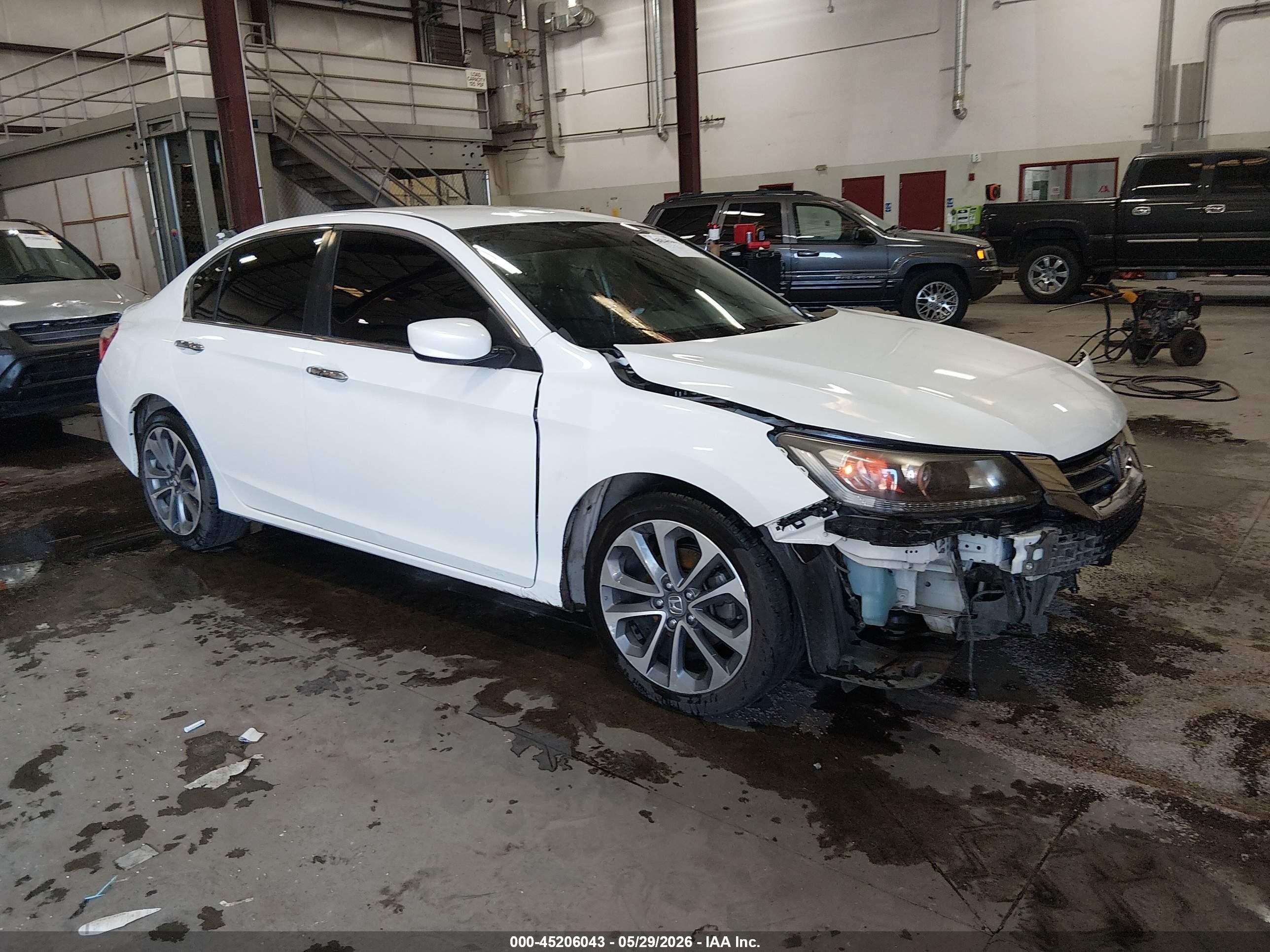 2015 Honda Accord Sport Белый vin: 1HGCR2F56FA052559