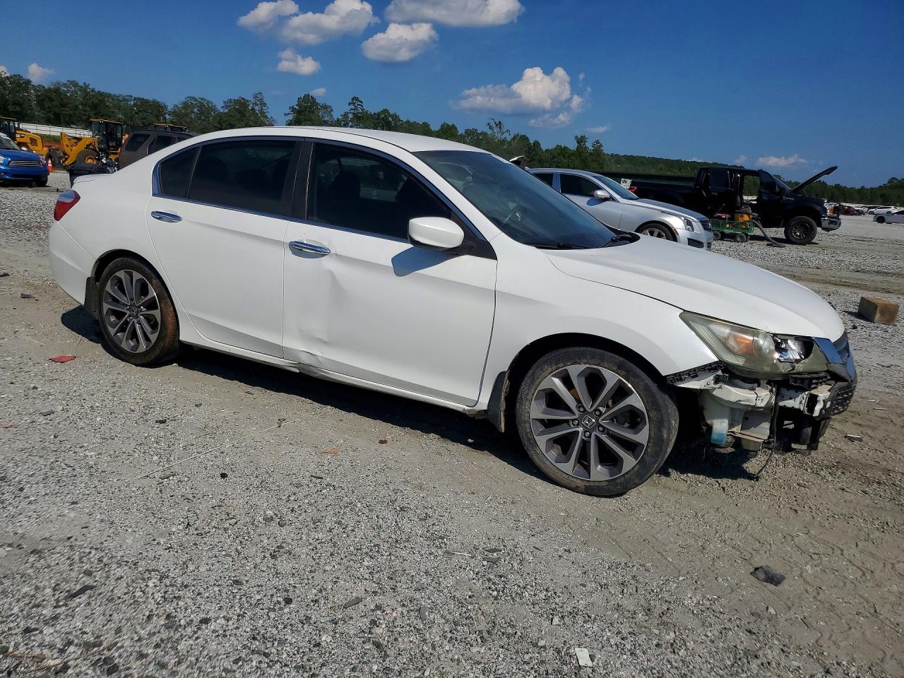 2015 Honda Accord Sport White vin: 1HGCR2F56FA061567