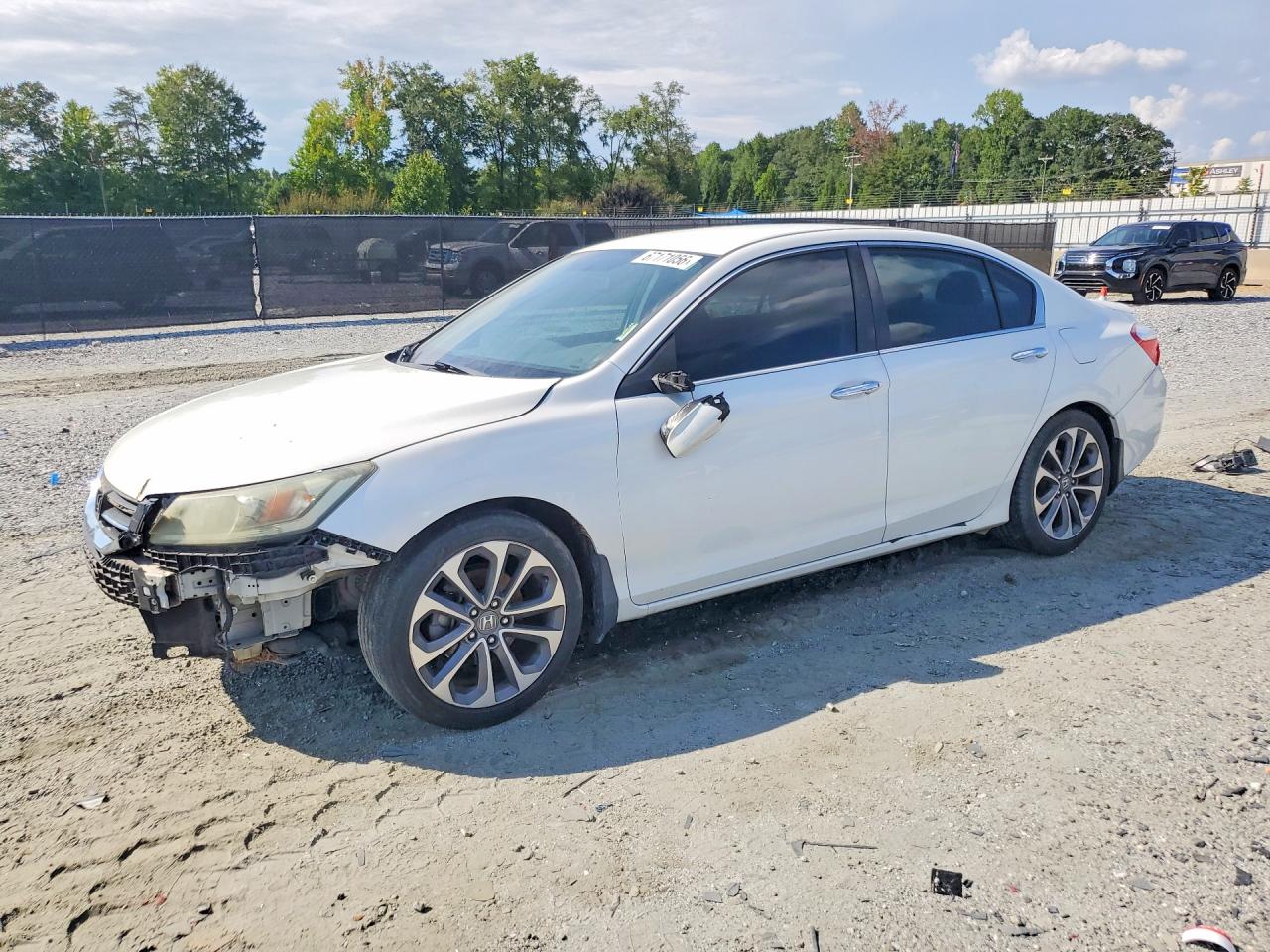2015 Honda Accord Sport White vin: 1HGCR2F56FA061567