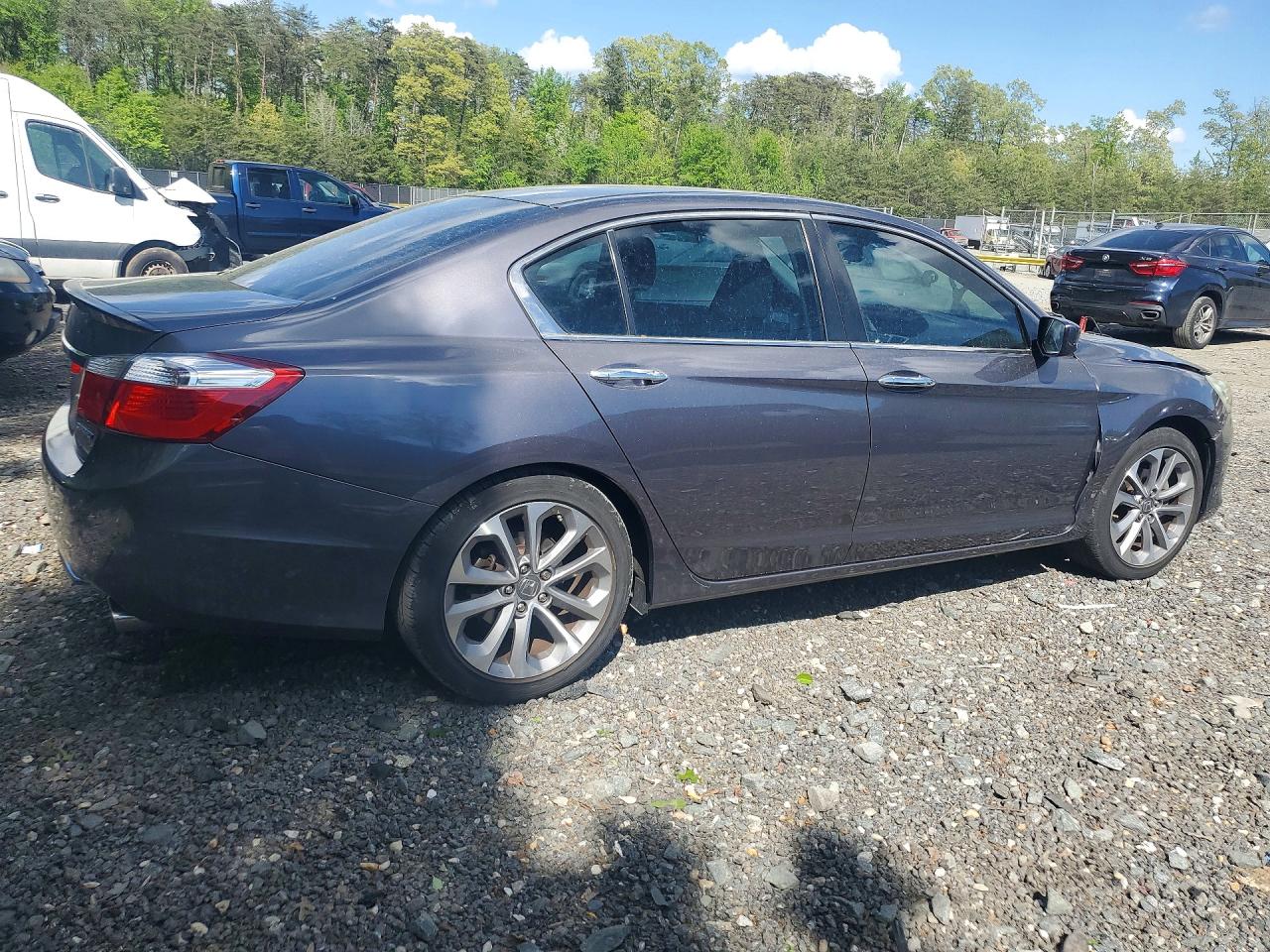 2015 Honda Accord Sport Gray vin: 1HGCR2F56FA063609
