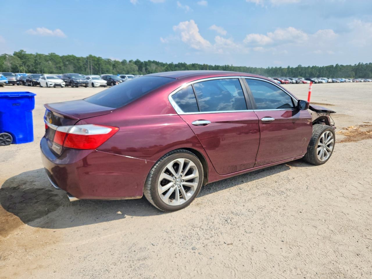 2015 Honda Accord Sport Maroon vin: 1HGCR2F56FA076957