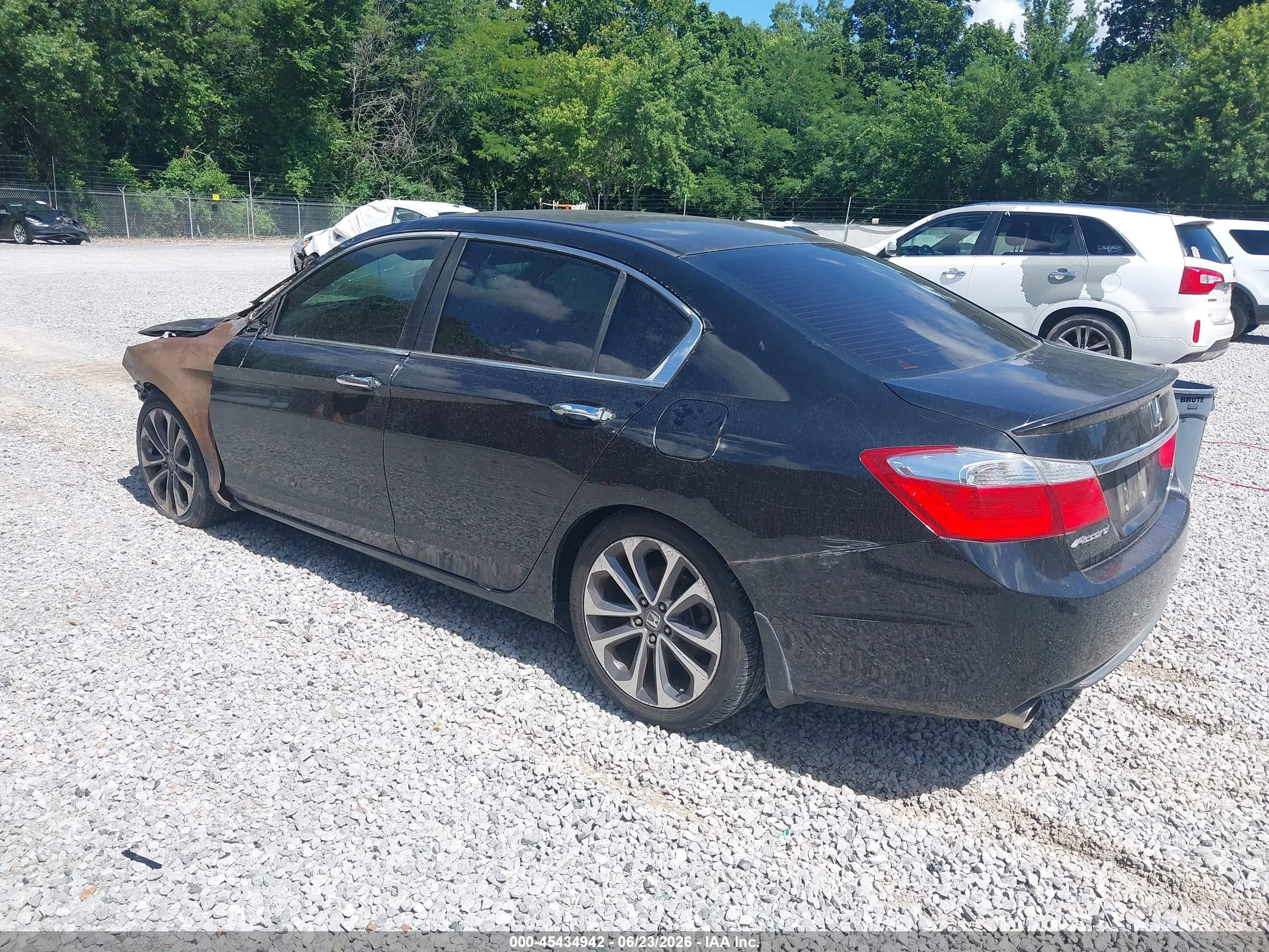 2015 Honda Accord Sport Black vin: 1HGCR2F56FA094150