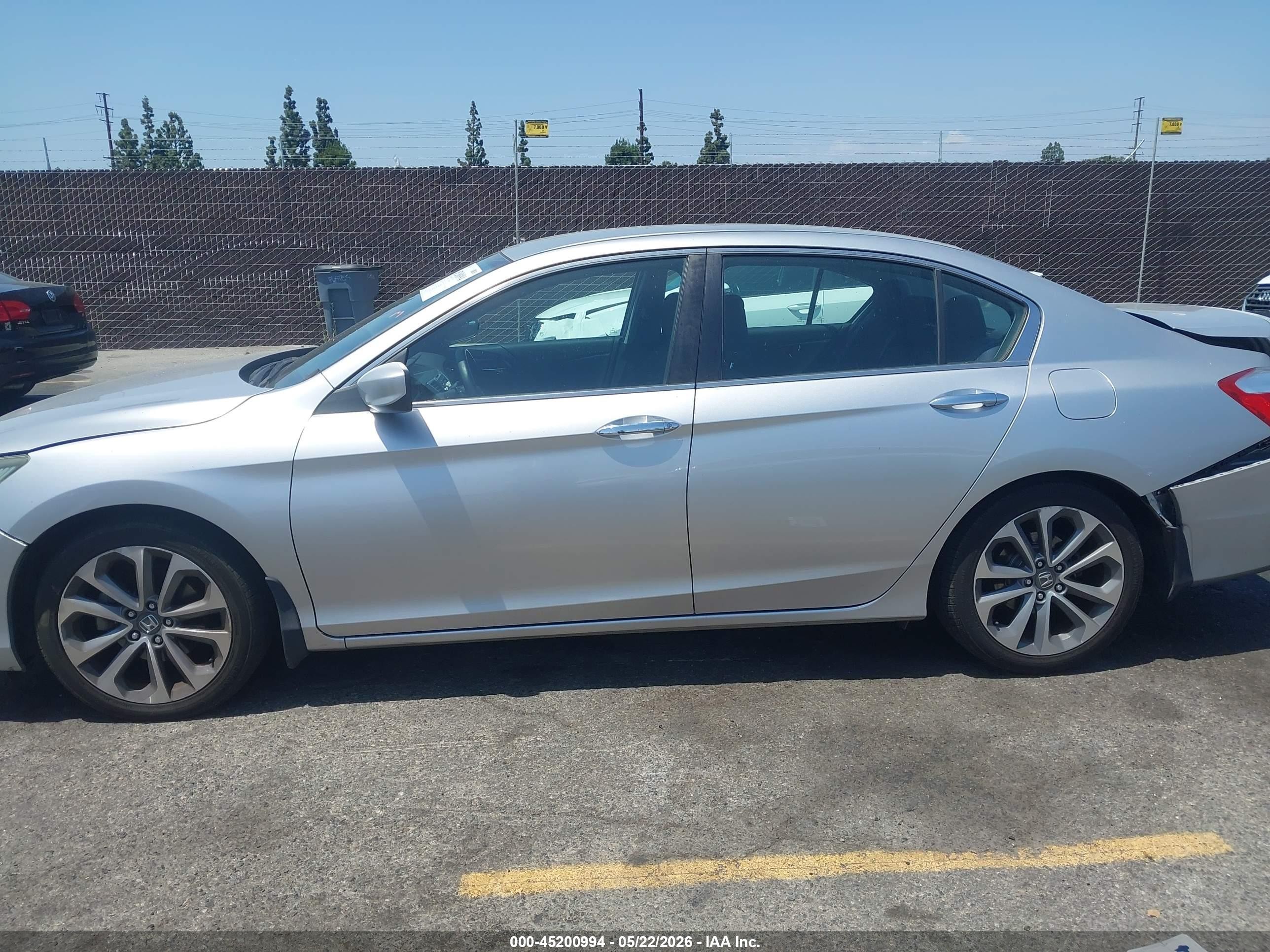 2015 Honda Accord Sport Gray vin: 1HGCR2F56FA105440