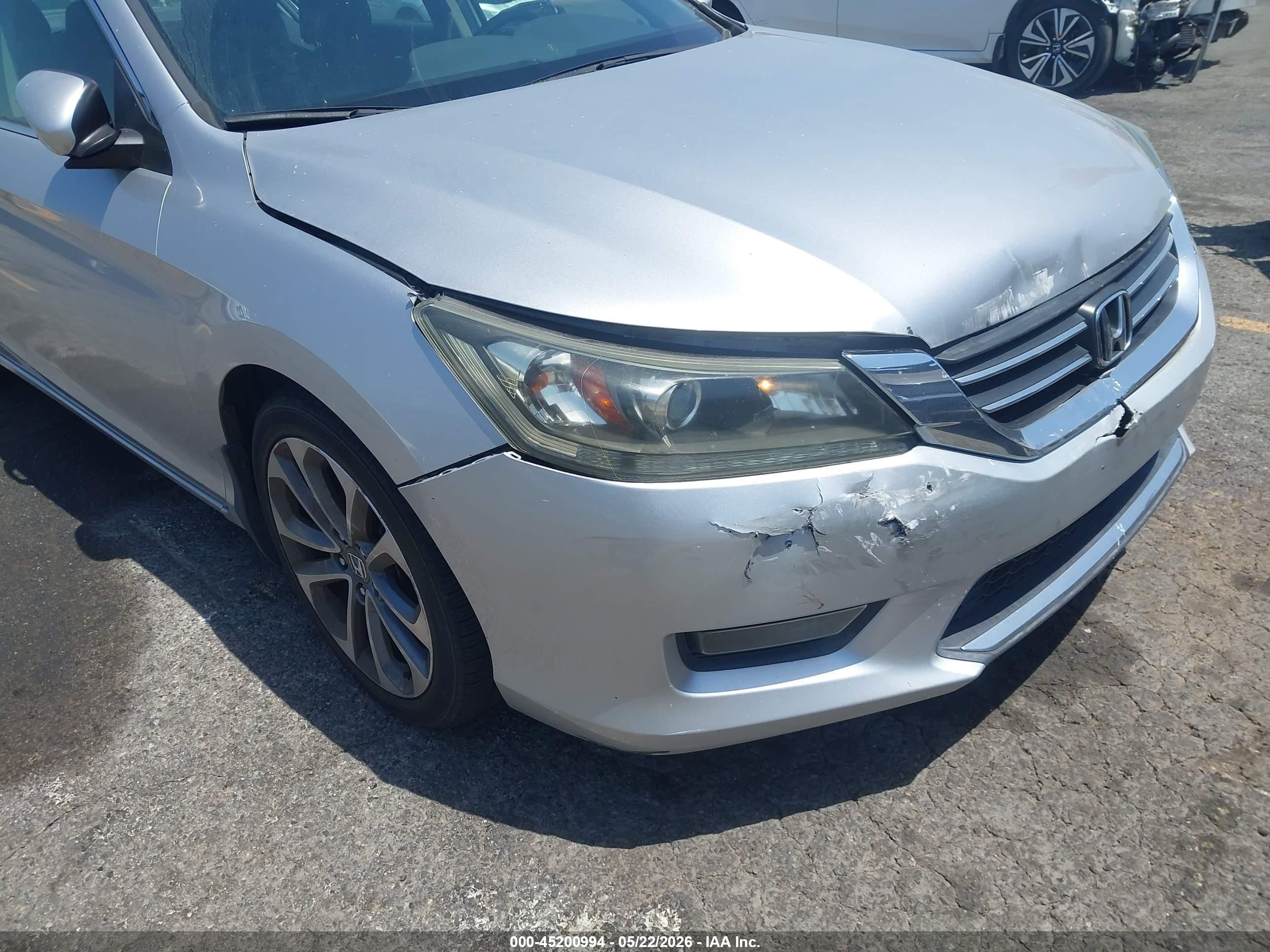 2015 Honda Accord Sport Gray vin: 1HGCR2F56FA105440