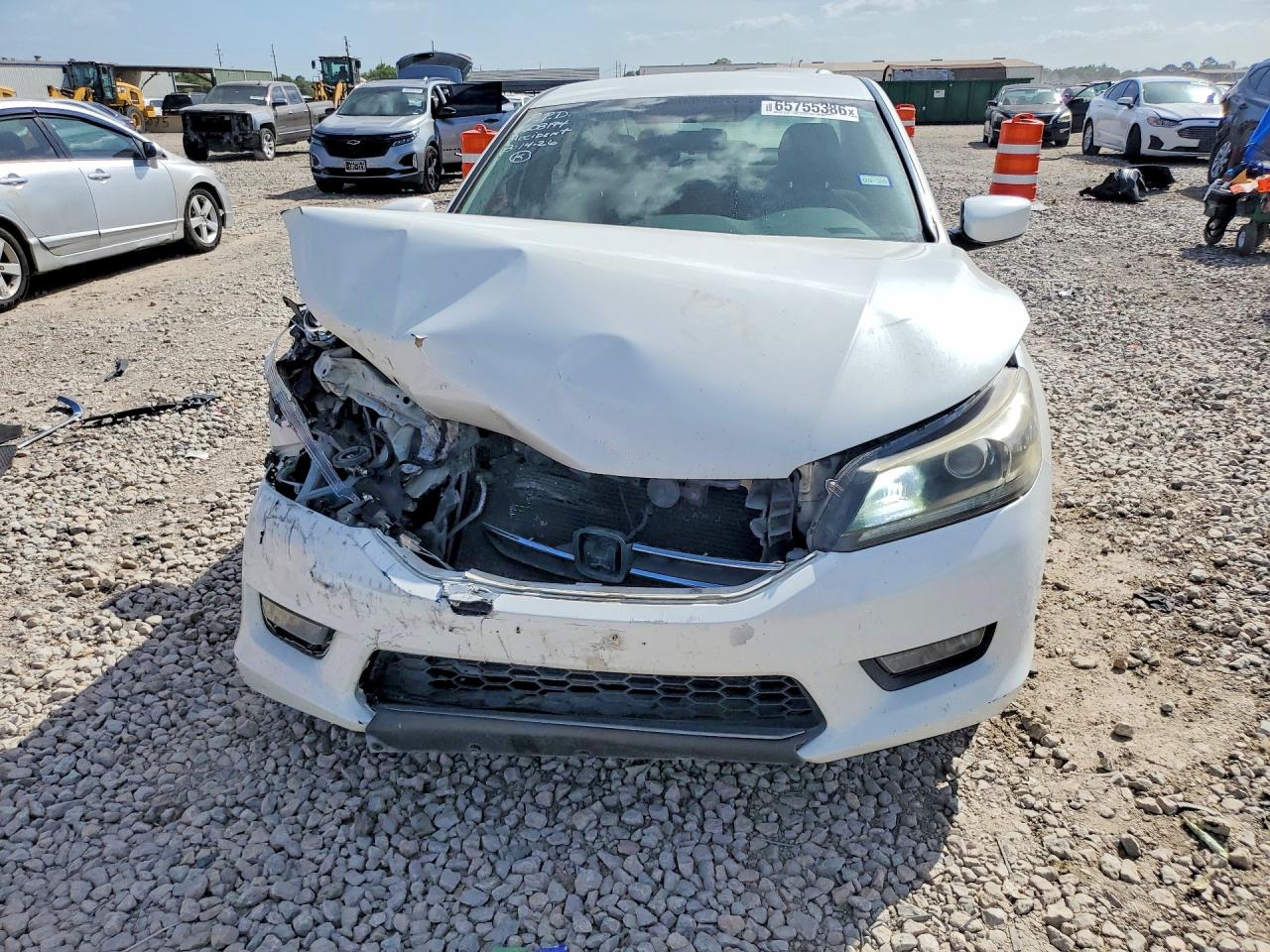 2015 Honda Accord Sport White vin: 1HGCR2F56FA114459