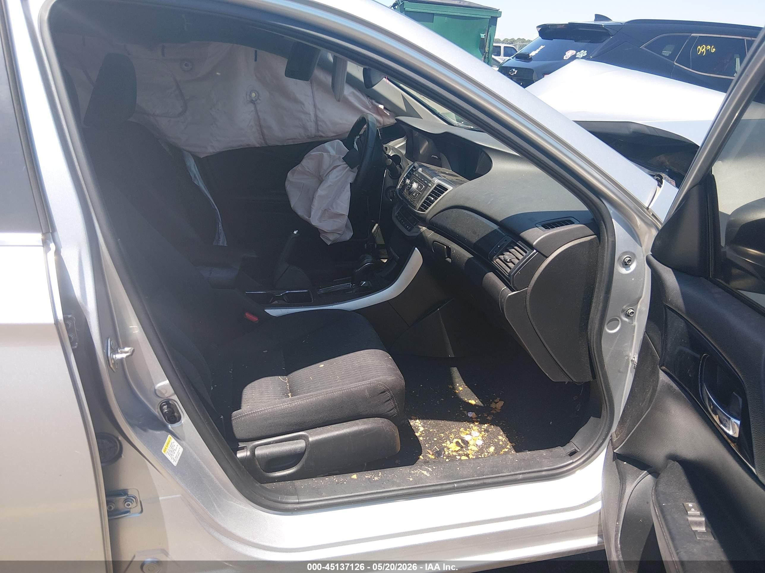 2015 Honda Accord Sport Silver vin: 1HGCR2F56FA125610