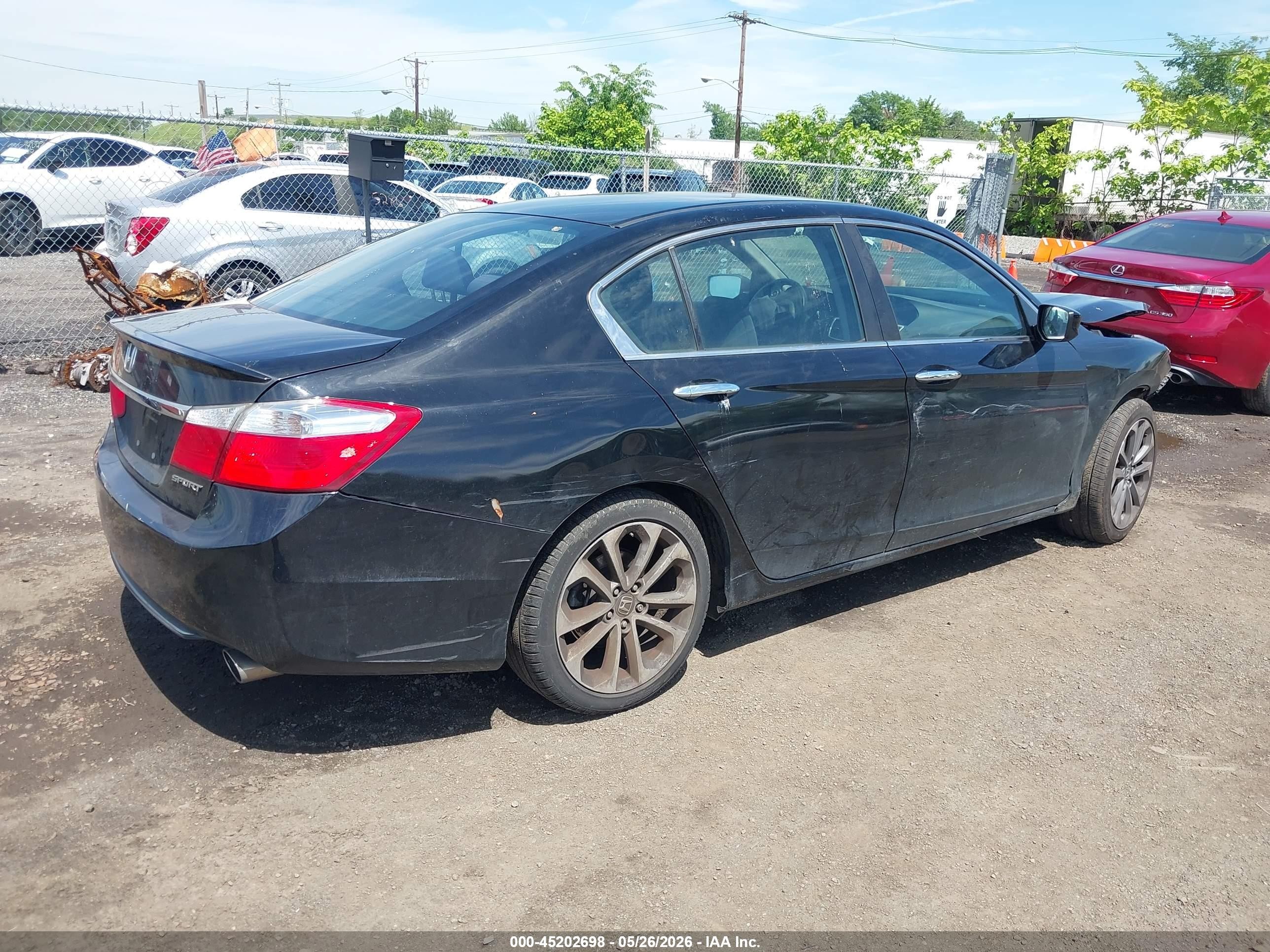 2015 Honda Accord Sport Black vin: 1HGCR2F56FA182888