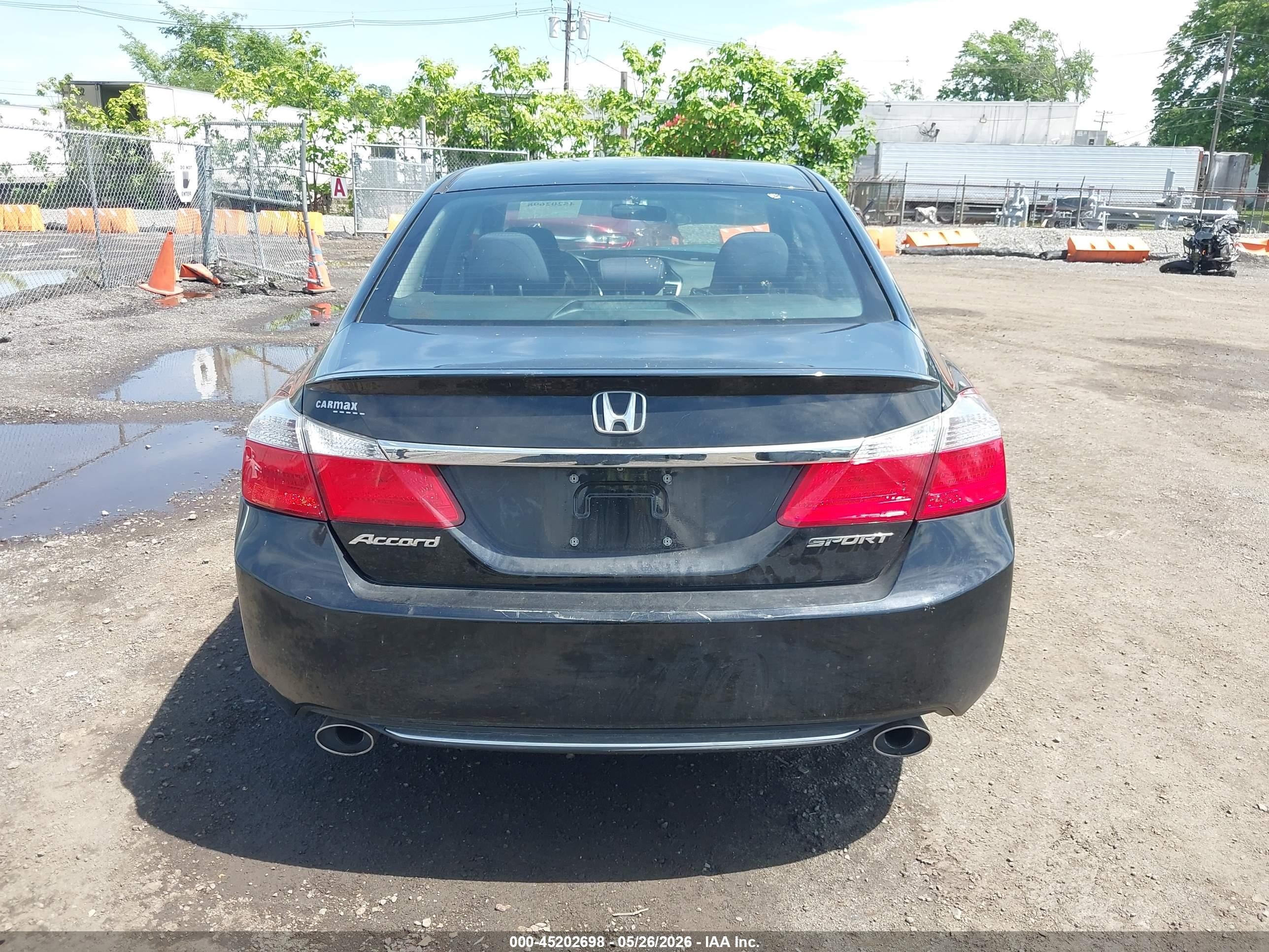 2015 Honda Accord Sport Black vin: 1HGCR2F56FA182888