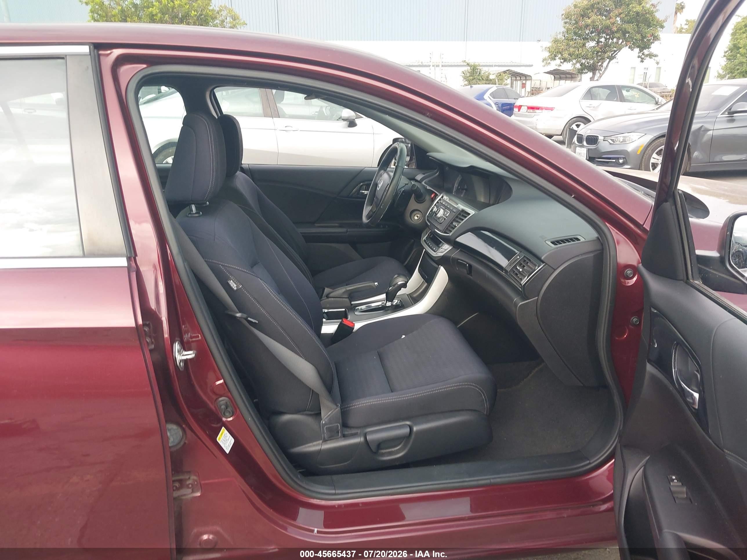 2015 Honda Accord Sport Burgundy vin: 1HGCR2F56FA197813