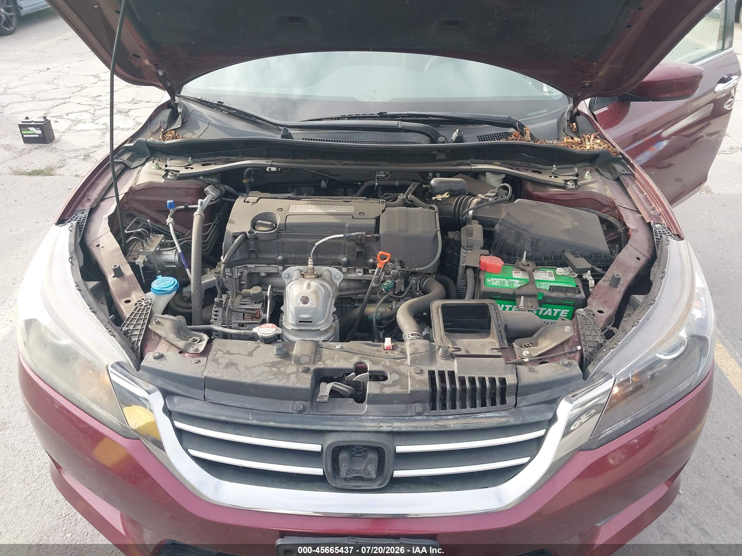 2015 Honda Accord Sport Burgundy vin: 1HGCR2F56FA197813