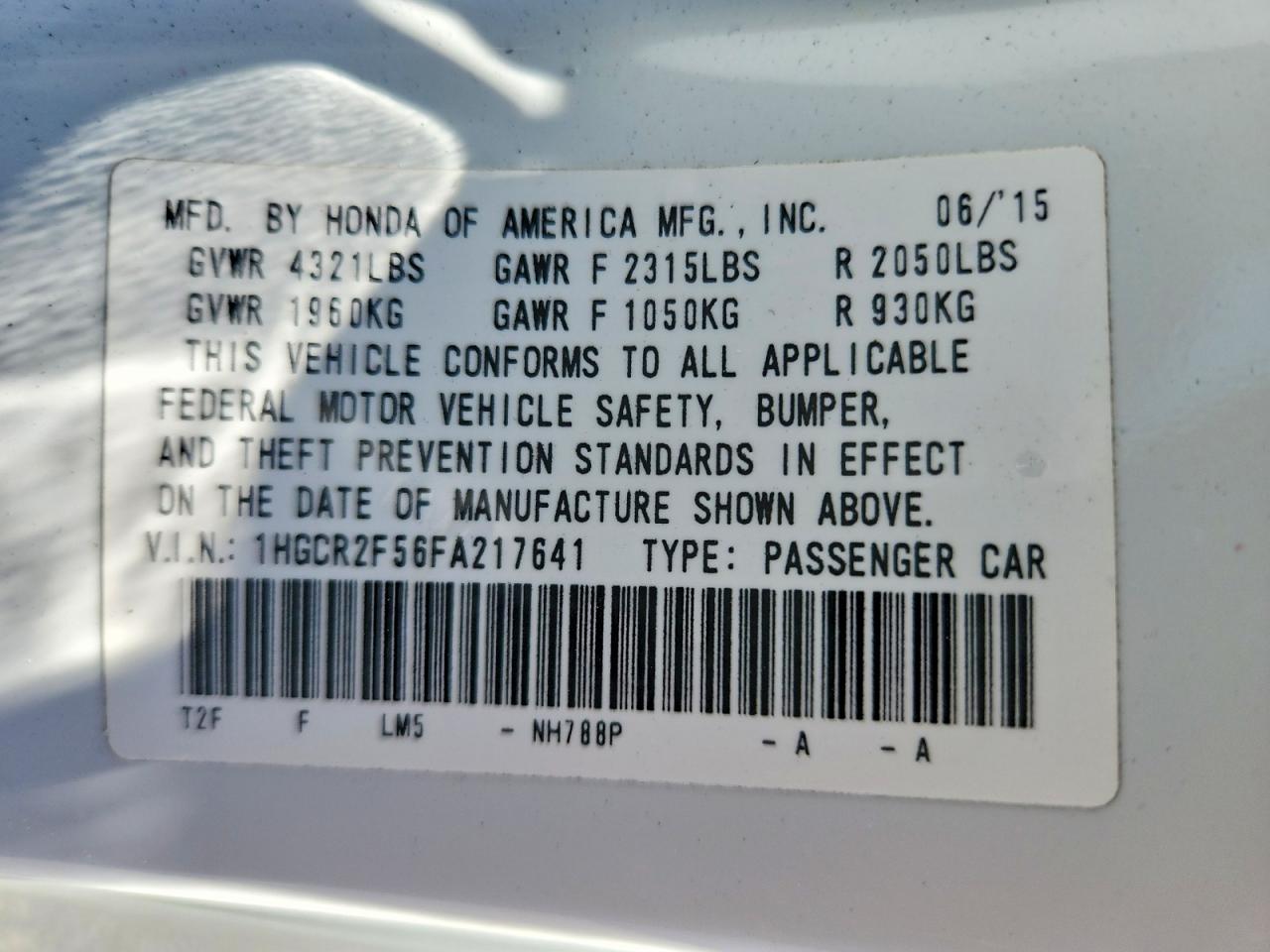 2015 Honda Accord Sport Белый vin: 1HGCR2F56FA217641