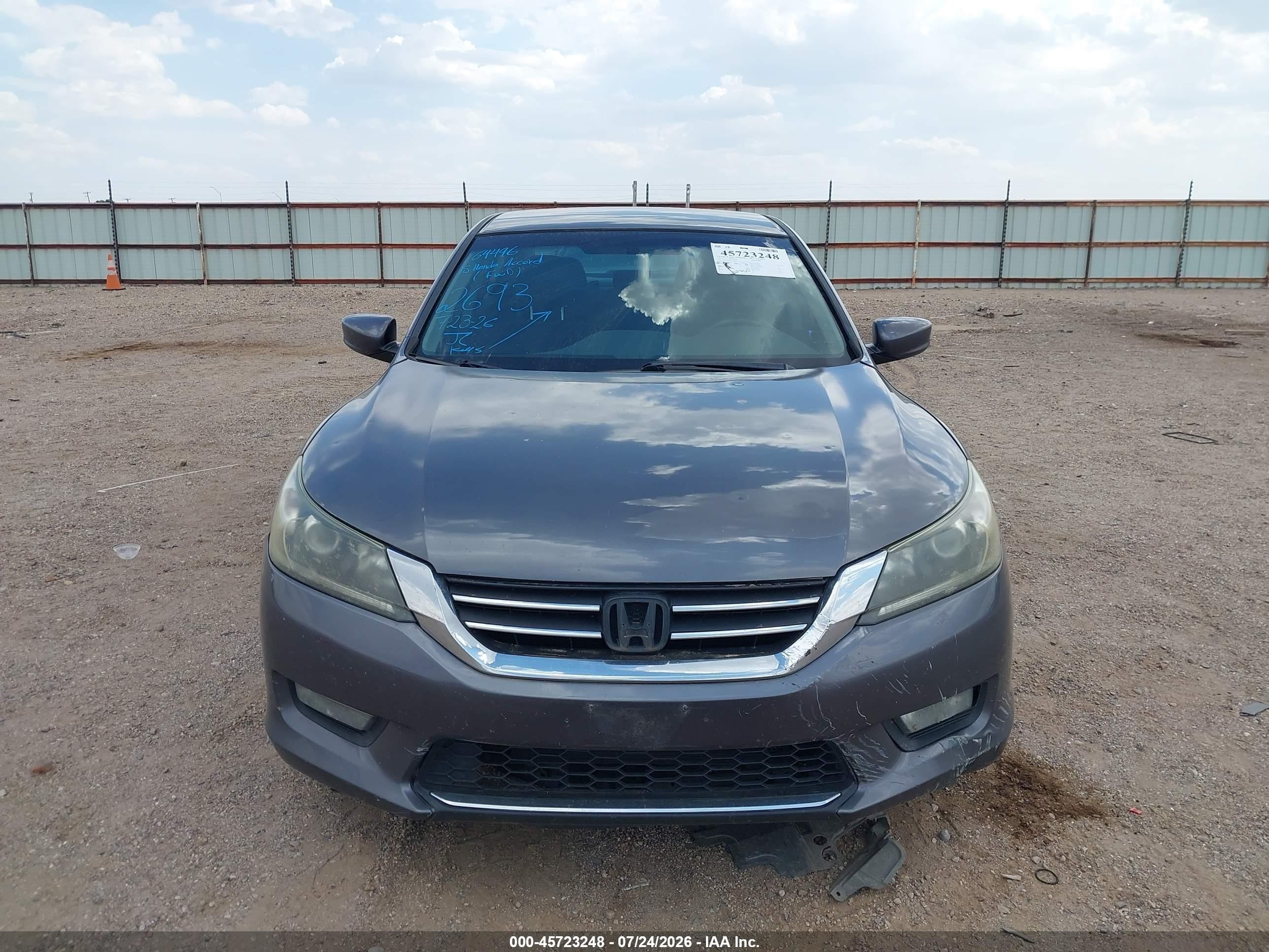 2015 Honda Accord Sport Gray vin: 1HGCR2F56FA222693