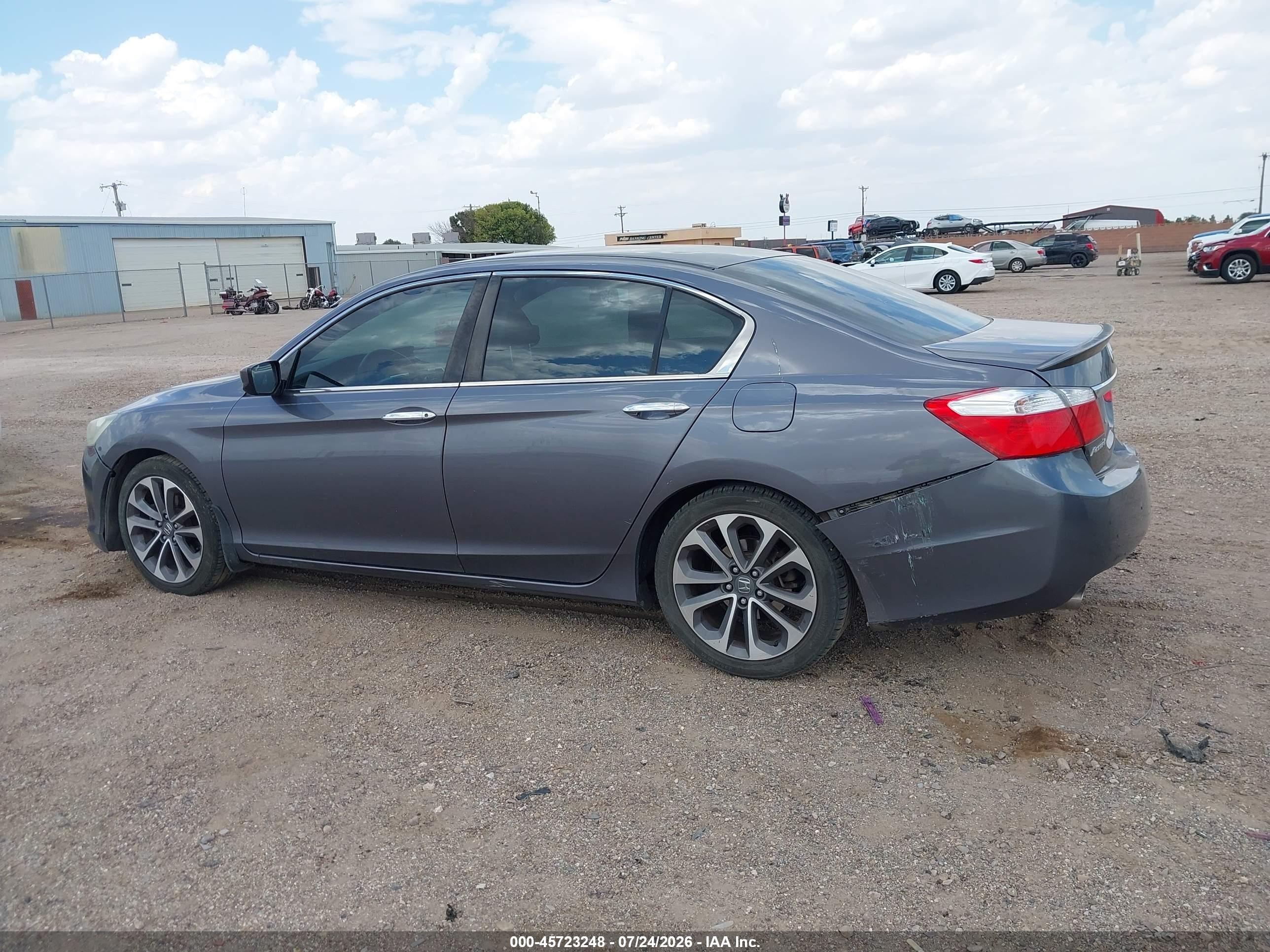 2015 Honda Accord Sport Gray vin: 1HGCR2F56FA222693