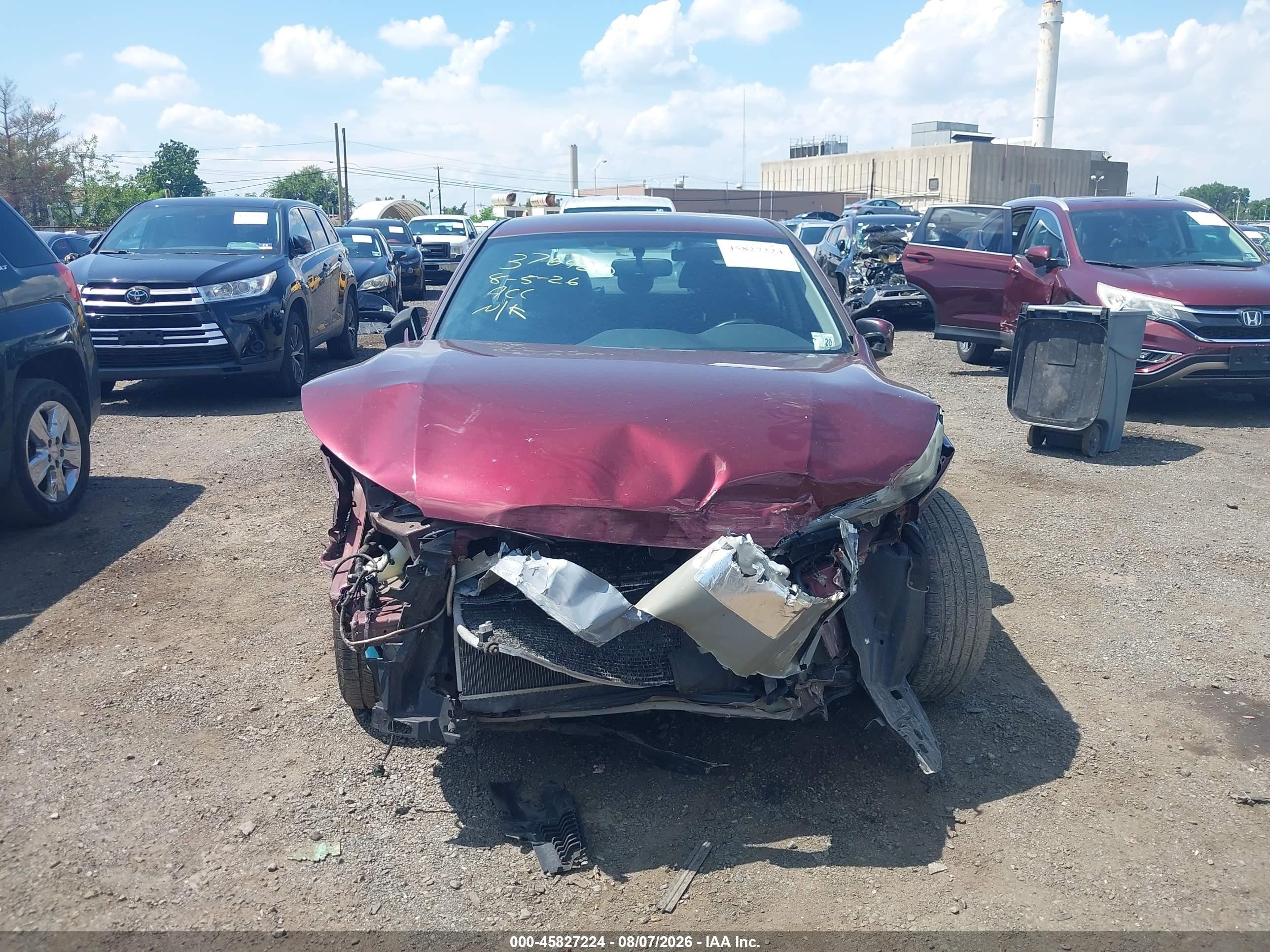 2015 Honda Accord Sport Бордовый vin: 1HGCR2F56FA235766