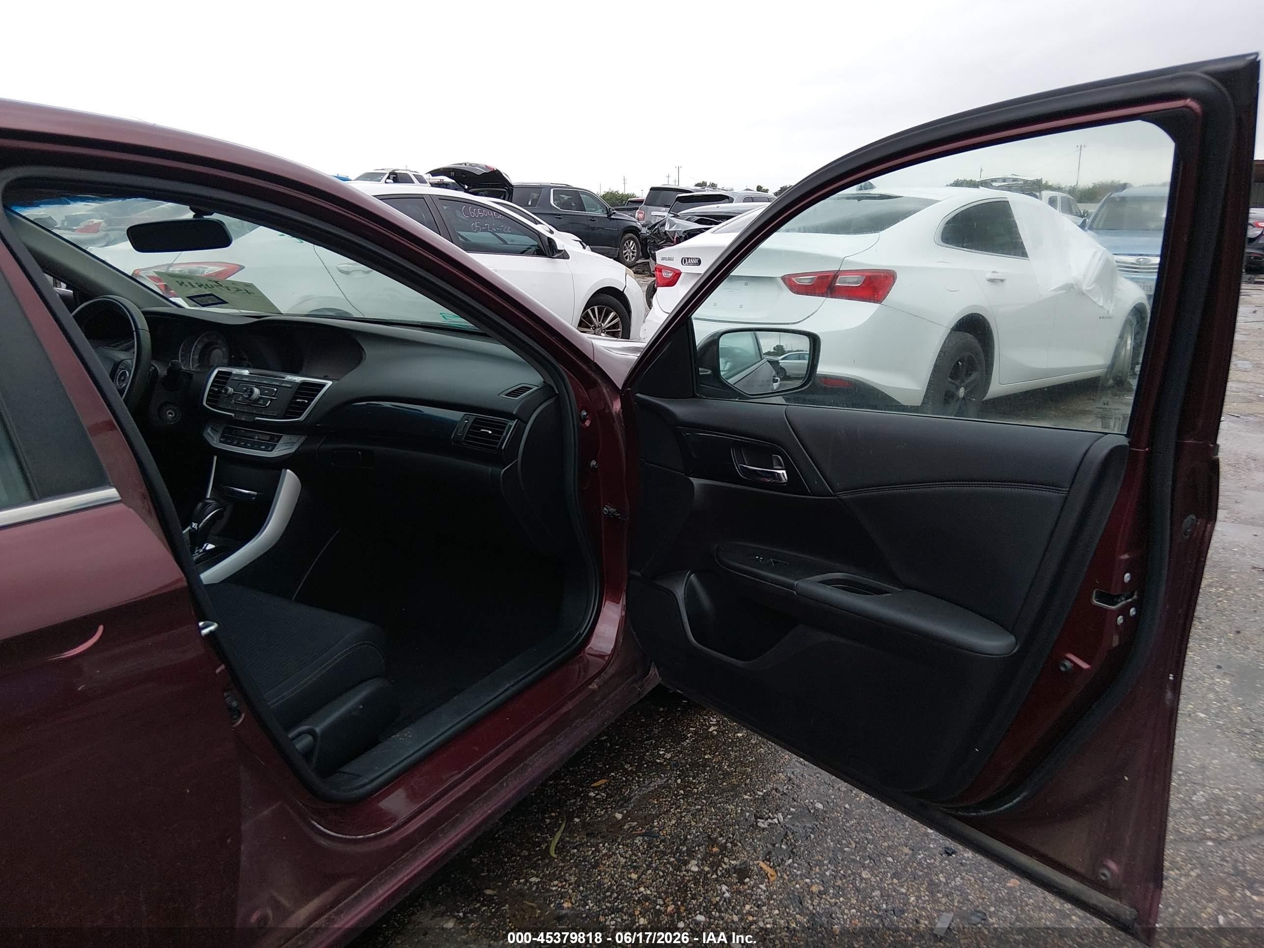 2015 Honda Accord Sport Burgundy vin: 1HGCR2F56FA246525