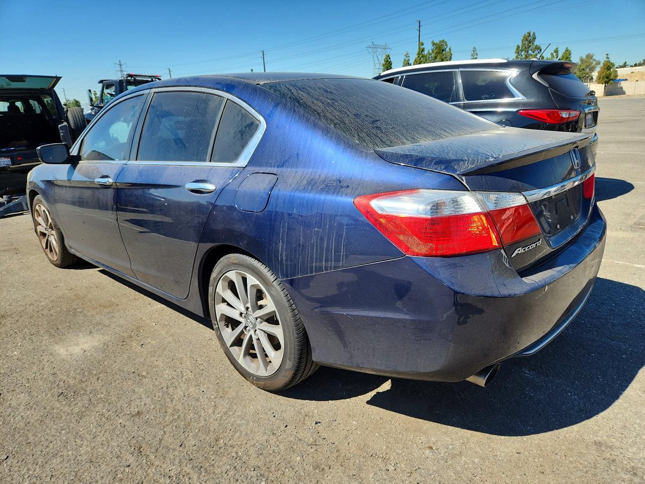 2015 Honda Accord Sport Синий vin: 1HGCR2F56FA251109