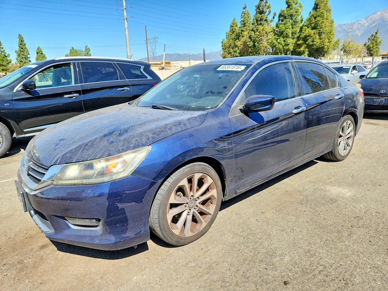 2015 Honda Accord Sport Синий vin: 1HGCR2F56FA251109