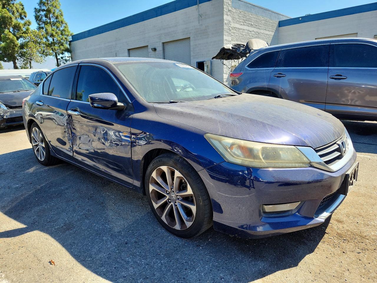 2015 Honda Accord Sport Синий vin: 1HGCR2F56FA251109