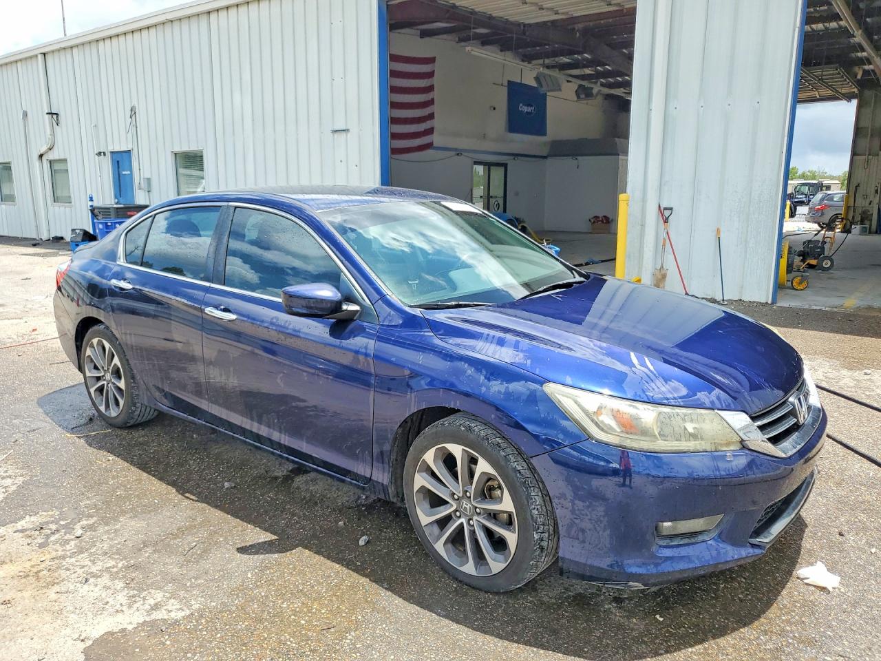 2015 Honda Accord Sport Blue vin: 1HGCR2F56FA253894