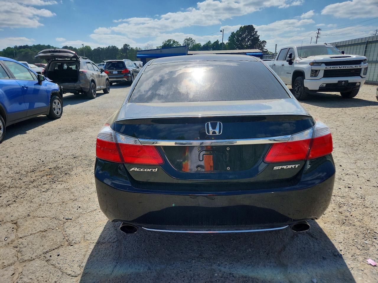 2015 Honda Accord Sport Черный vin: 1HGCR2F56FA258352