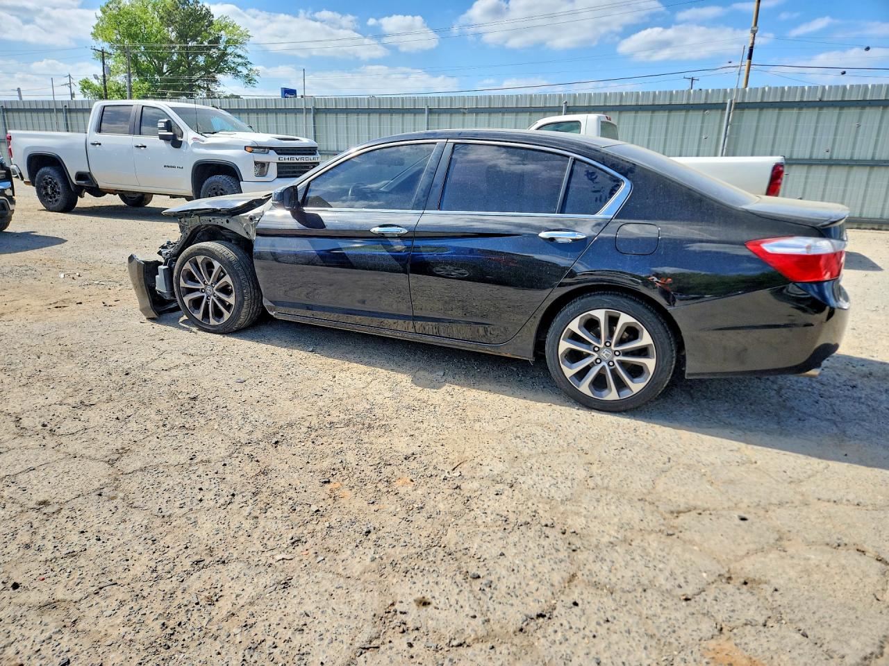 2015 Honda Accord Sport Черный vin: 1HGCR2F56FA258352