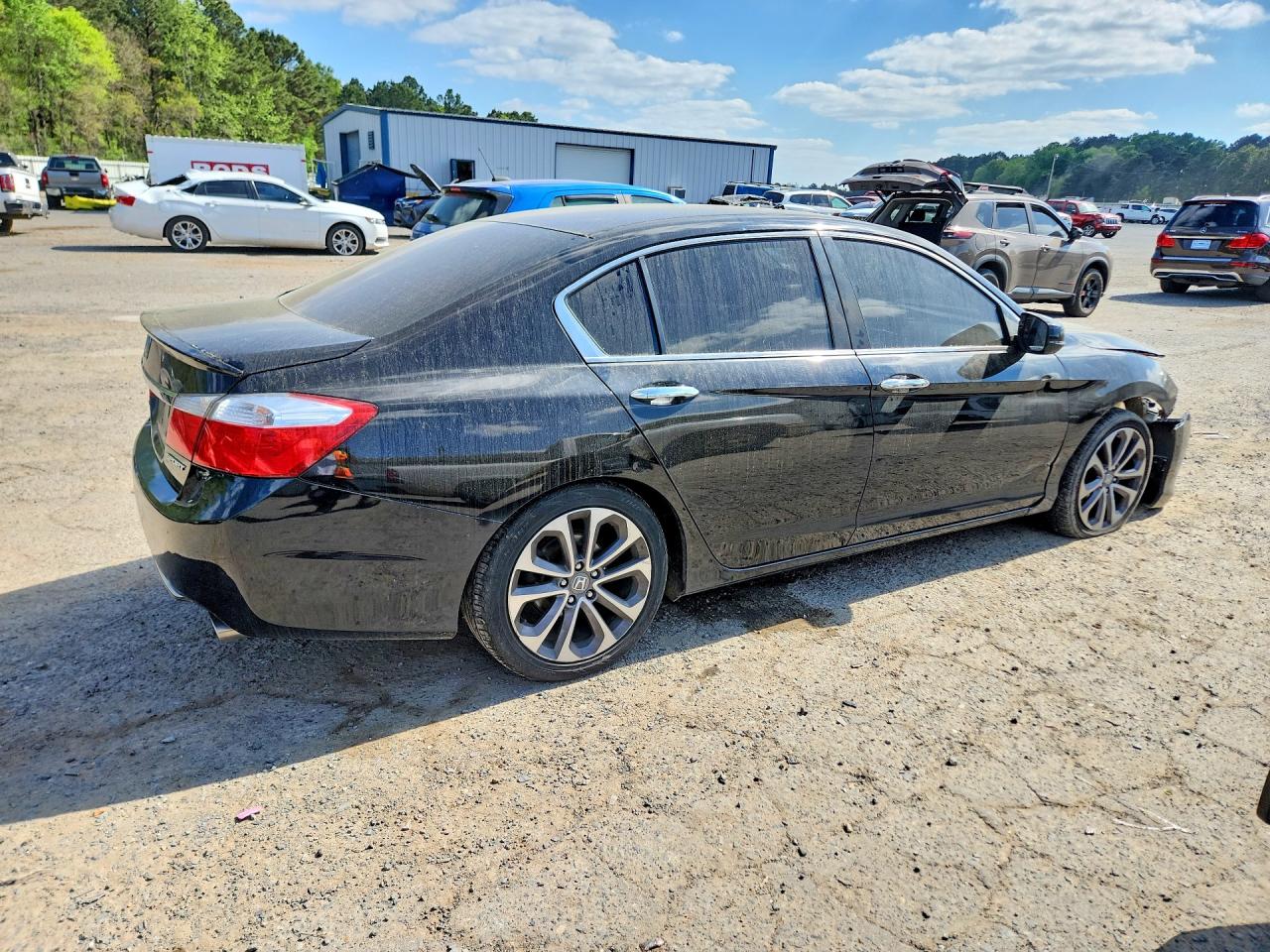 2015 Honda Accord Sport Черный vin: 1HGCR2F56FA258352