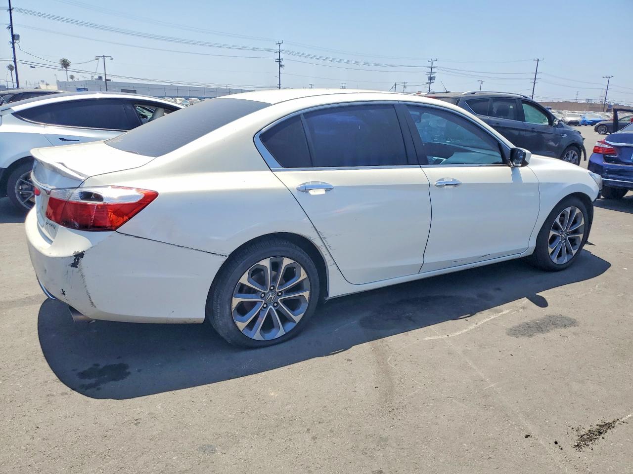 2015 Honda Accord Sport Белый vin: 1HGCR2F56FA259937