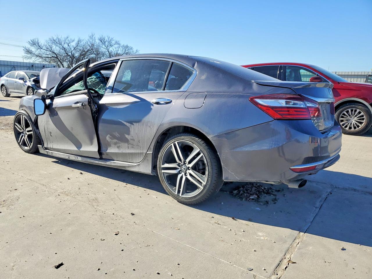 2016 Honda Accord Sport Серый vin: 1HGCR2F56GA220203