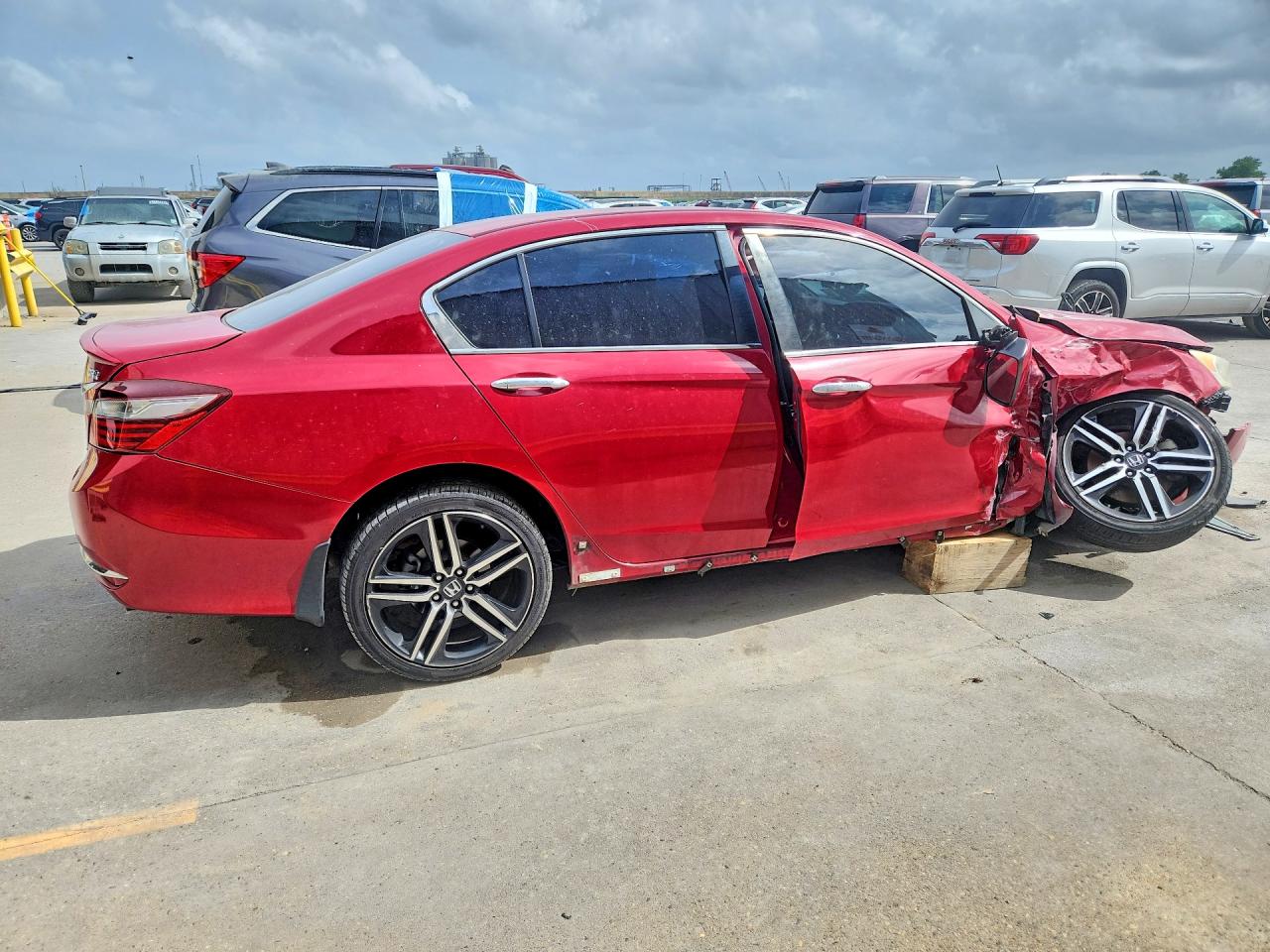 2016 Honda Accord Sport Красный vin: 1HGCR2F56GA225918